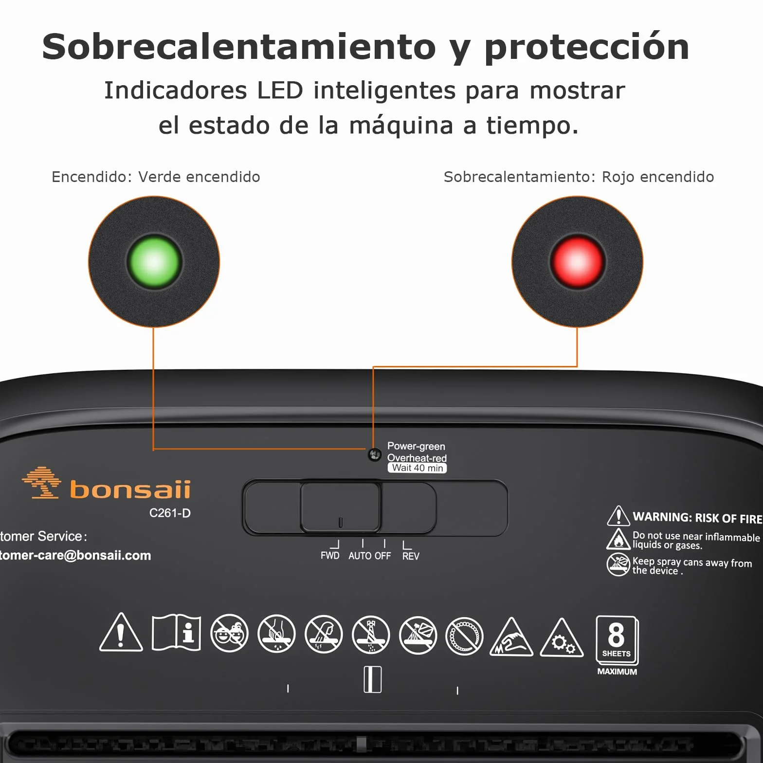 Bonsaii Trituradora de Papel Corte en partículas 6 Hojas, P4 microcorte de Alta Seguridad, destruye Tarjetas de crédito/Grapas, 16 L, destructora de Papel para el hogar y la Oficina pequeña(C261-D)