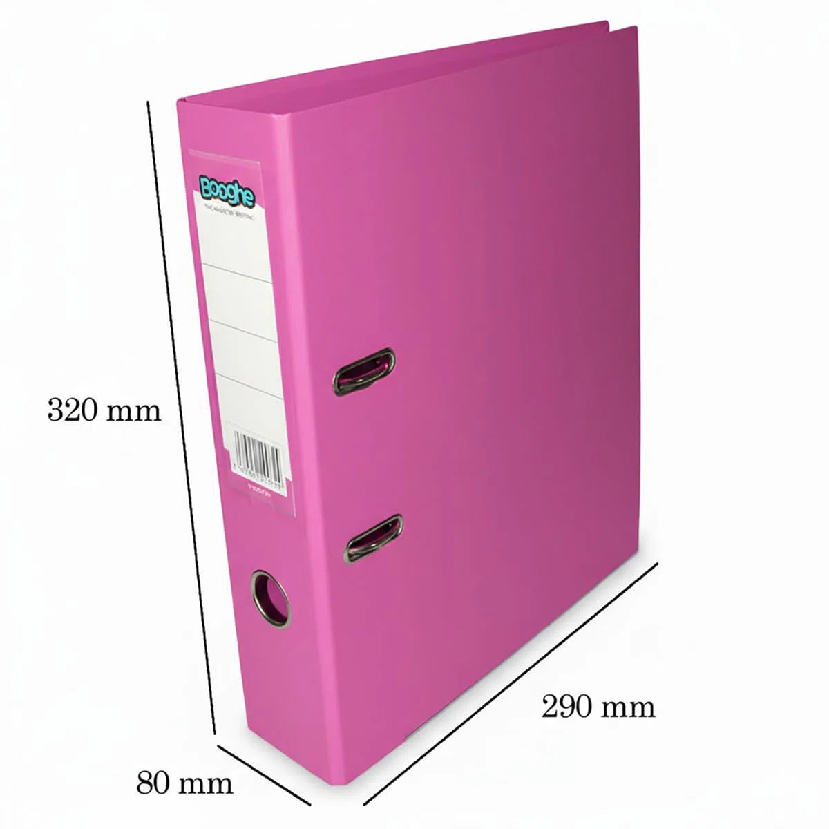 Archivador de palanca A4 con protector, individual, paquete de 4 o 10 unidades, negro, rojo, azul, verde, turquesa, fucsia, archivador de oficina resistente y carpetas escolares (10, fucsia)