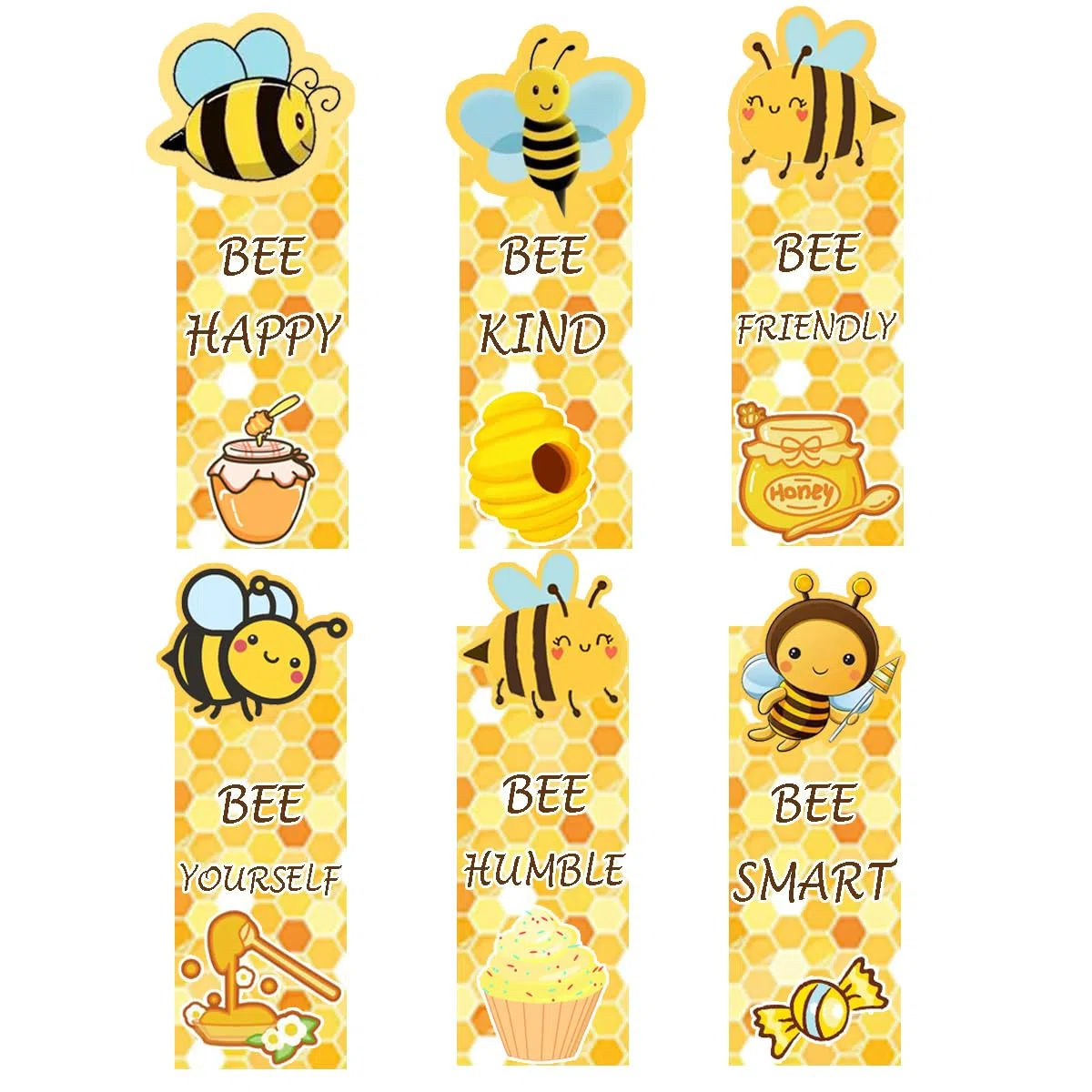 Marcapáginas de papel motivacional, 4 x 14 cm, 60 unidades para leer, suministros de clase para estudiantes
