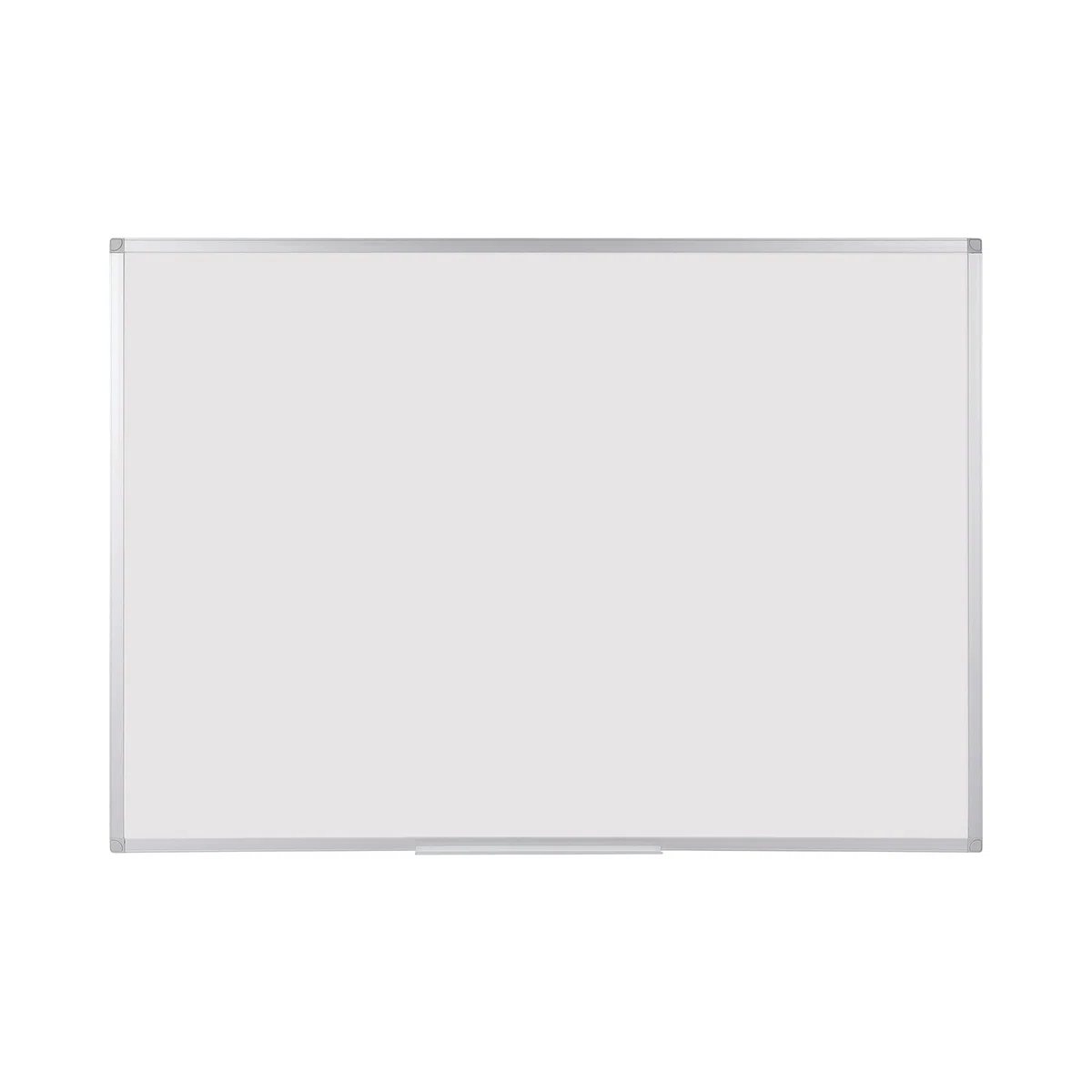 Pizarra Blanca Magnética, 105 x 75 cm, Superficie Esmaltada Resistente a Arañazos, de Borrado en Seco con Marco de Aluminio y Bandeja