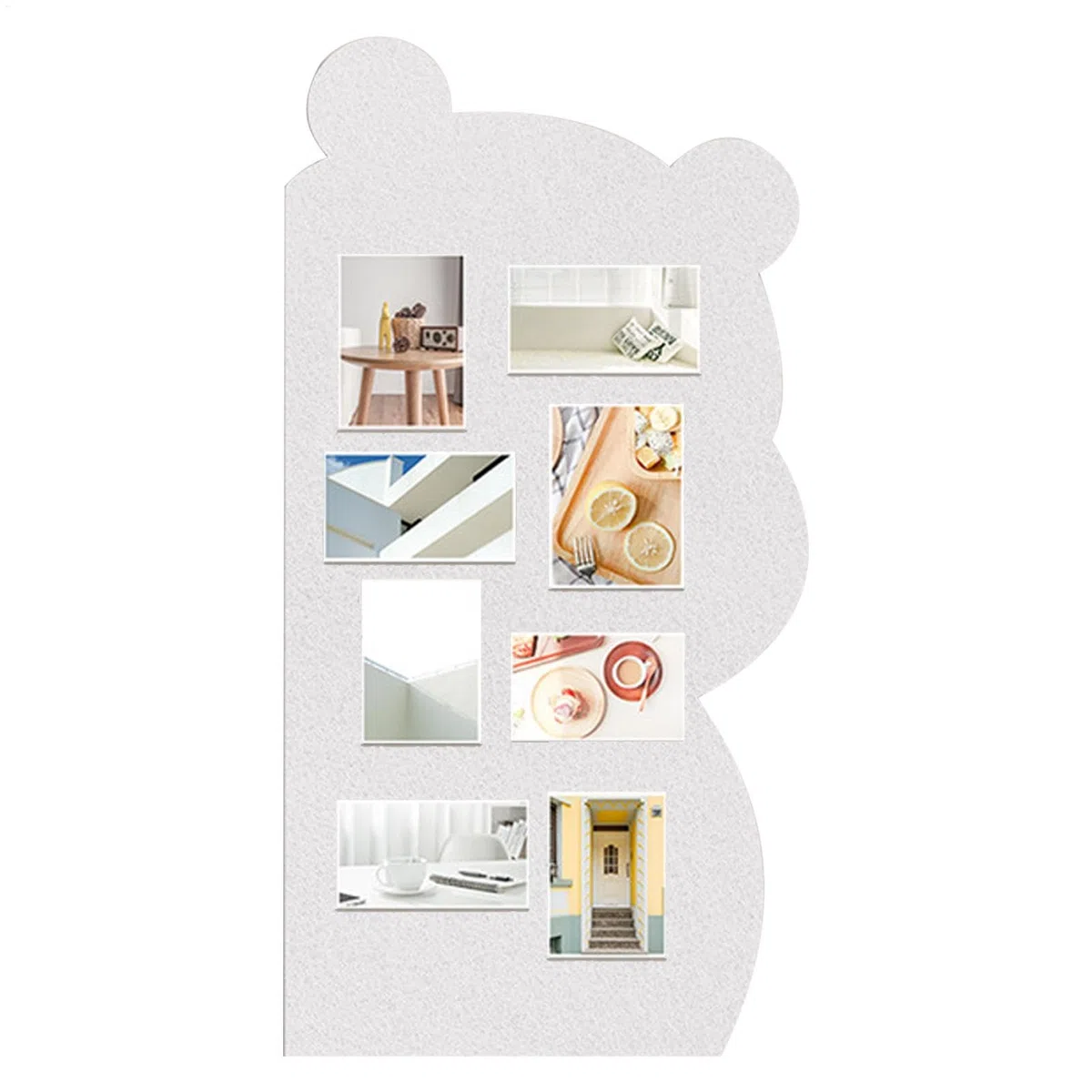 Tablón de anuncios de fieltro, tablero de corcho, carteles de chinches | para tablón de anuncios de imágenes , Portafotos estético, cartelera de pared para decoraciones de tarjetas fotográfica