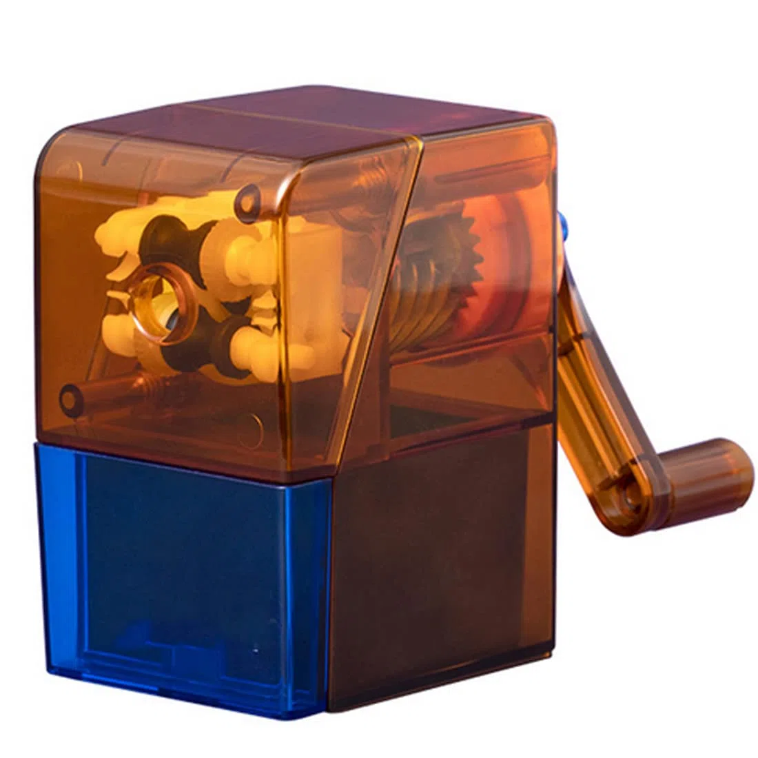 MRKU Lápiz de manivela, Cuerpo Transparente, cojín Antideslizante, Pegatinas Personalizadas Ajustables