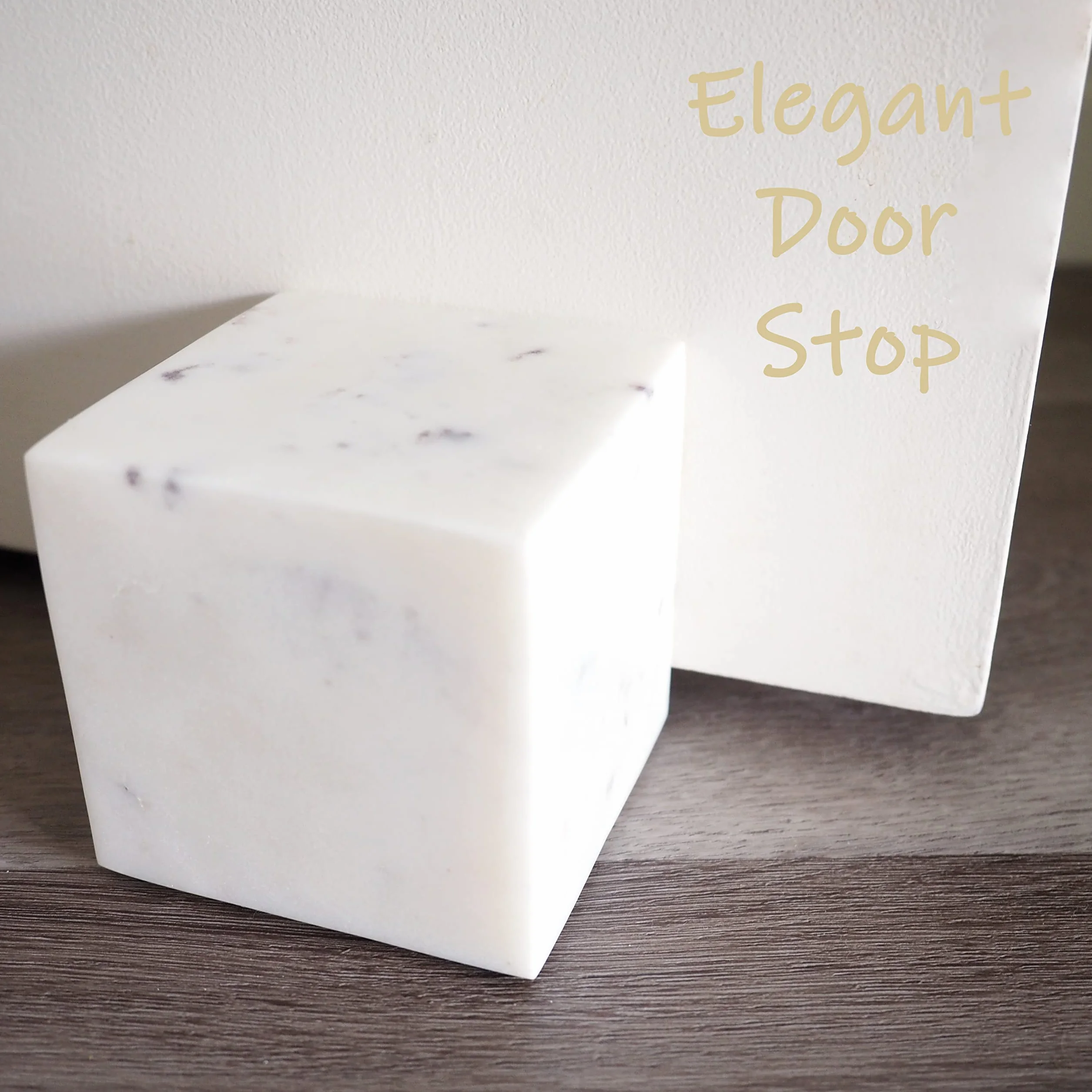 Juego de 2 sujetalibros de mármol hecho a mano con forma de cubo de mármol pesado cuadrado para decoración de estanterías decorativas con parte inferior antideslizante, estantes sólidos para el hogar,