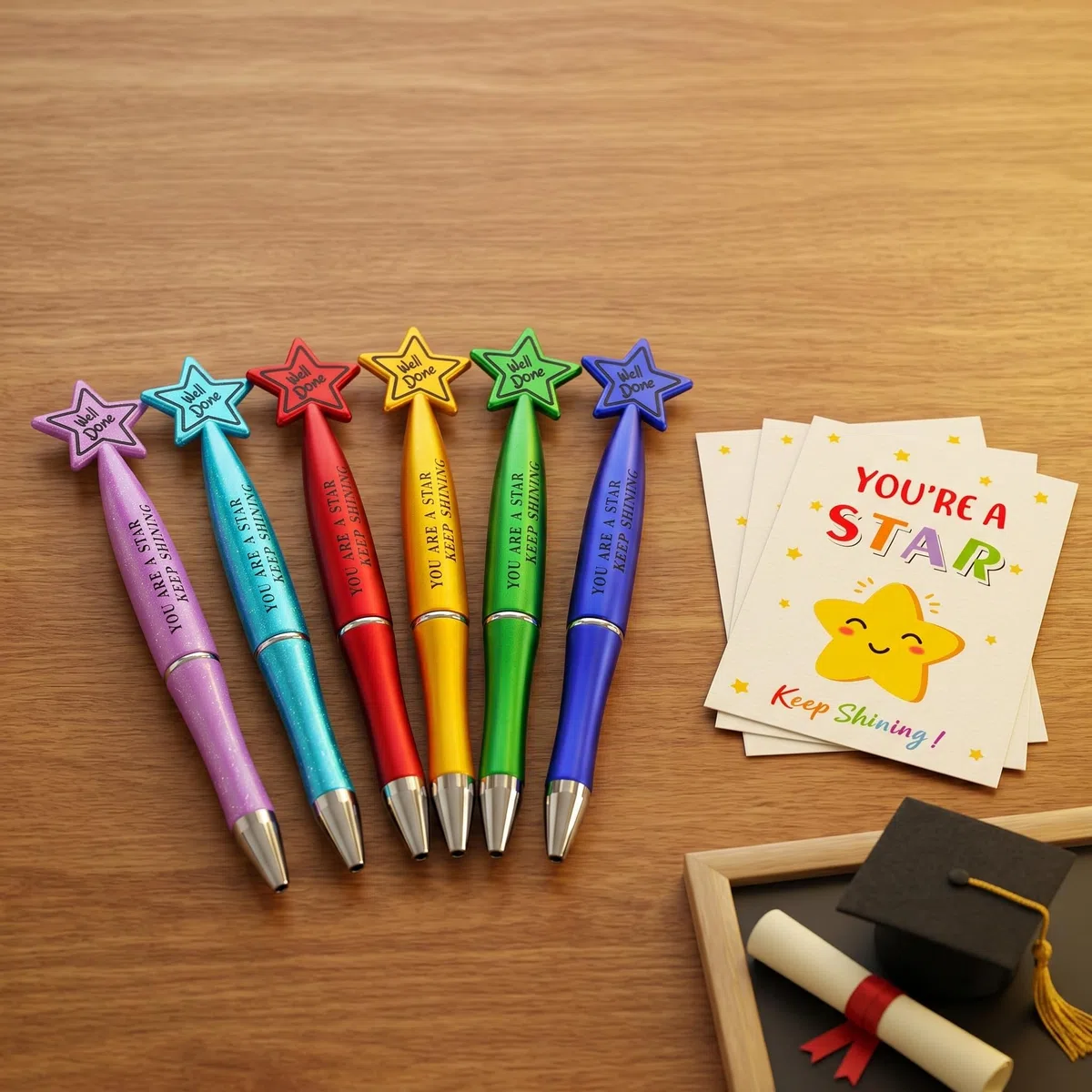 30 paquetes de regalos de fin de curso para niños y estudiantes, regalos de fin de año para clase de 30 niños, bolígrafos/tarjetas motivacionales para alumnos/regalos para alumnos que dejan