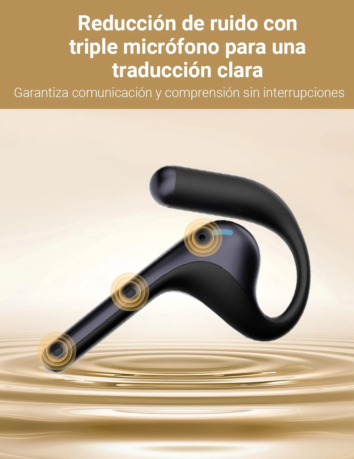 Timekettle W4 Pro Al Auriculares Intérpretes, Traducción Simultánea Bidireccional, Dispositivo Traductor que Soporta 40 Idiomas, auriculares traductor en tiempo real para Vídeos y Llamadas Telefónicas
