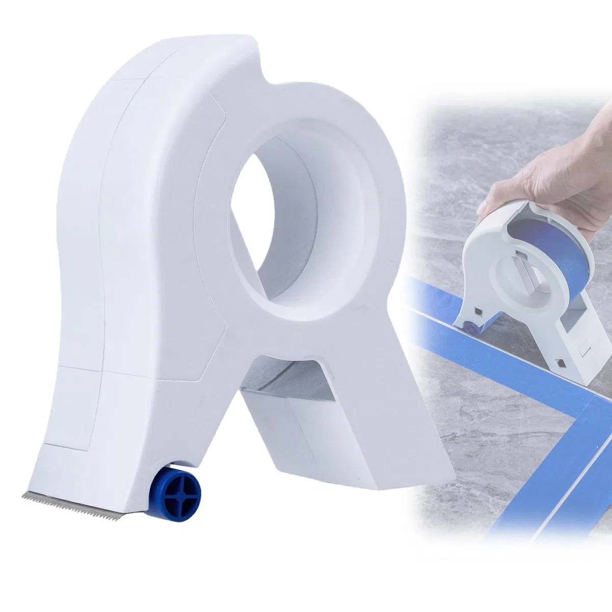 Masking Master - Aplicador de cinta de pintor, cinta adhesiva premontada, adecuado para molduras, suelos, ventanas y marcos de puertas