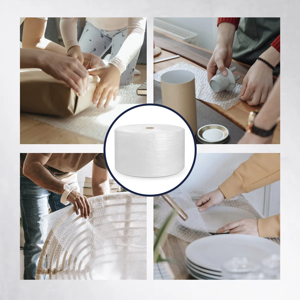 Precifilm Papel Burbujas para Embalaje - Plástico de Burbujas en Rollo para Embalar Cajas de Cartón en Mudanzas y Envíos (40 CM)