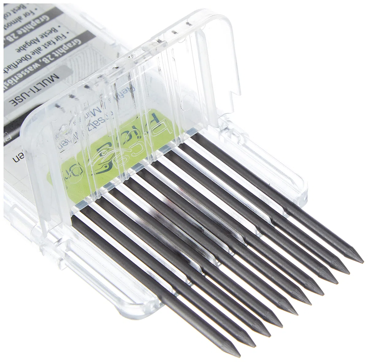 Pica 4030 Recarga de minería seca para lápiz, diámetro 2.8mm, longitud 125mm, Paquete de 3