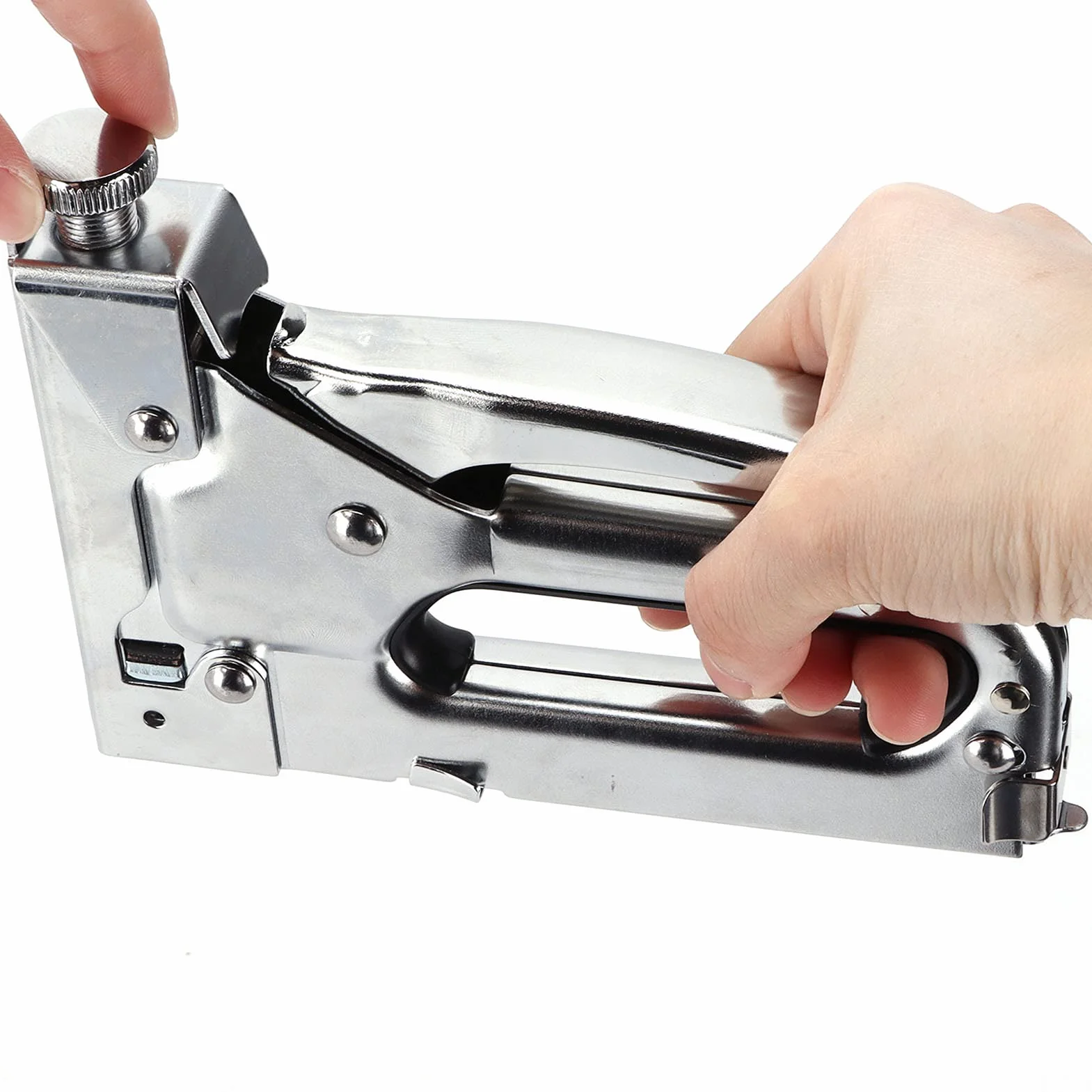 Pistola De Grapas, Pistola De Grapas De Alta Resistencia Que Se Quita Directamente Para Grapas Pesadas Para Clavar Marcos De Pintura Al óleo Para Grapas Ligeras Para Grapas De Cable