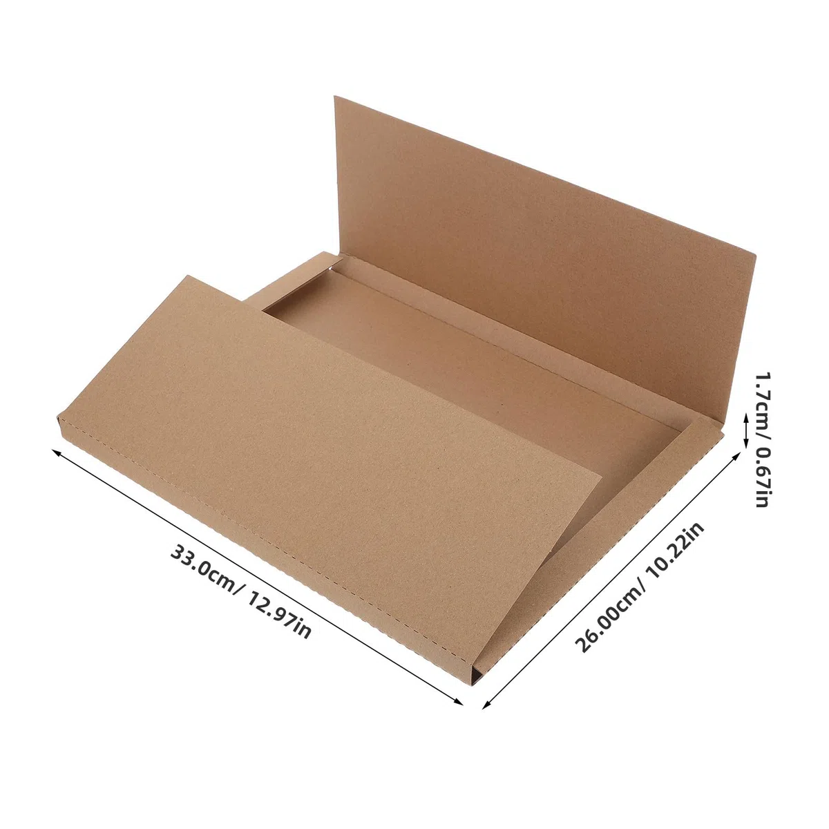 Artibetter 10 sobres de envío para discos de vinilo - Sobres Kraft fáciles de plegar para álbumes - Caja de embalaje para discos, CD, DVD, libros y envíos de pequeñas empresas, 12x10x0.7"
