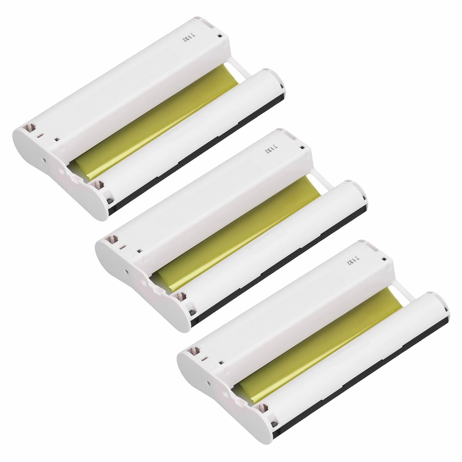 Alomejor Juego de Cartuchos de Tinta de Color, Papel Fotográfico para Impresión Selphy CP1300 de 4 X 6 Pulgadas, 3 Paquetes de 108 Hojas