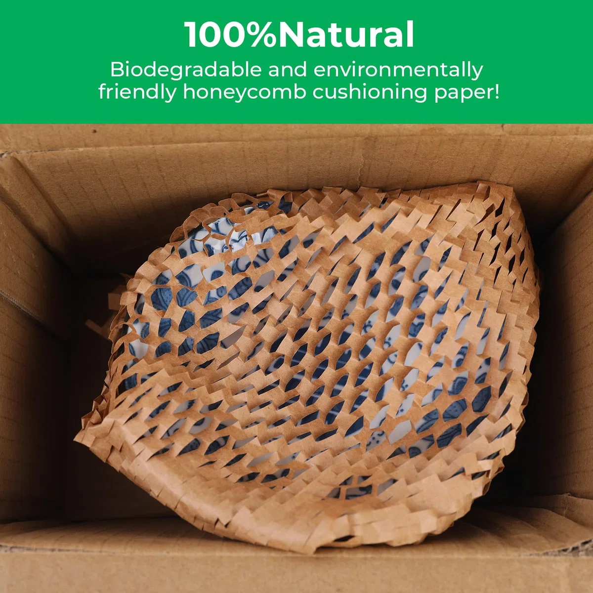 Hojas de papel de embalaje de panal de abeja, envoltura acolchada de burbujas para mudanzas, productos y regalos, material de embalaje de amortiguación reciclable, suministros de envío biodegradables