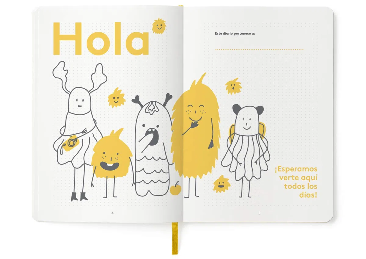 HappySelf Diario - [Edición en español] (Amarillo)