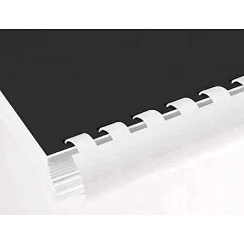 CANUTILLO Q-CONNECT REDONDO 22 MM PLASTICO BLANCO CAPACIDAD 200 HOJAS CAJA DE 50 UNIDADES