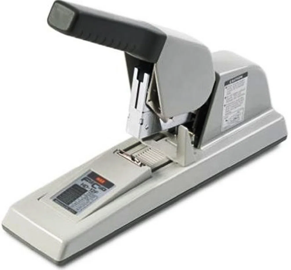 Max hd-12 F Max hd-12 F grapa plana de alta capacidad grapadora, tapa para 150 hojas, Gris