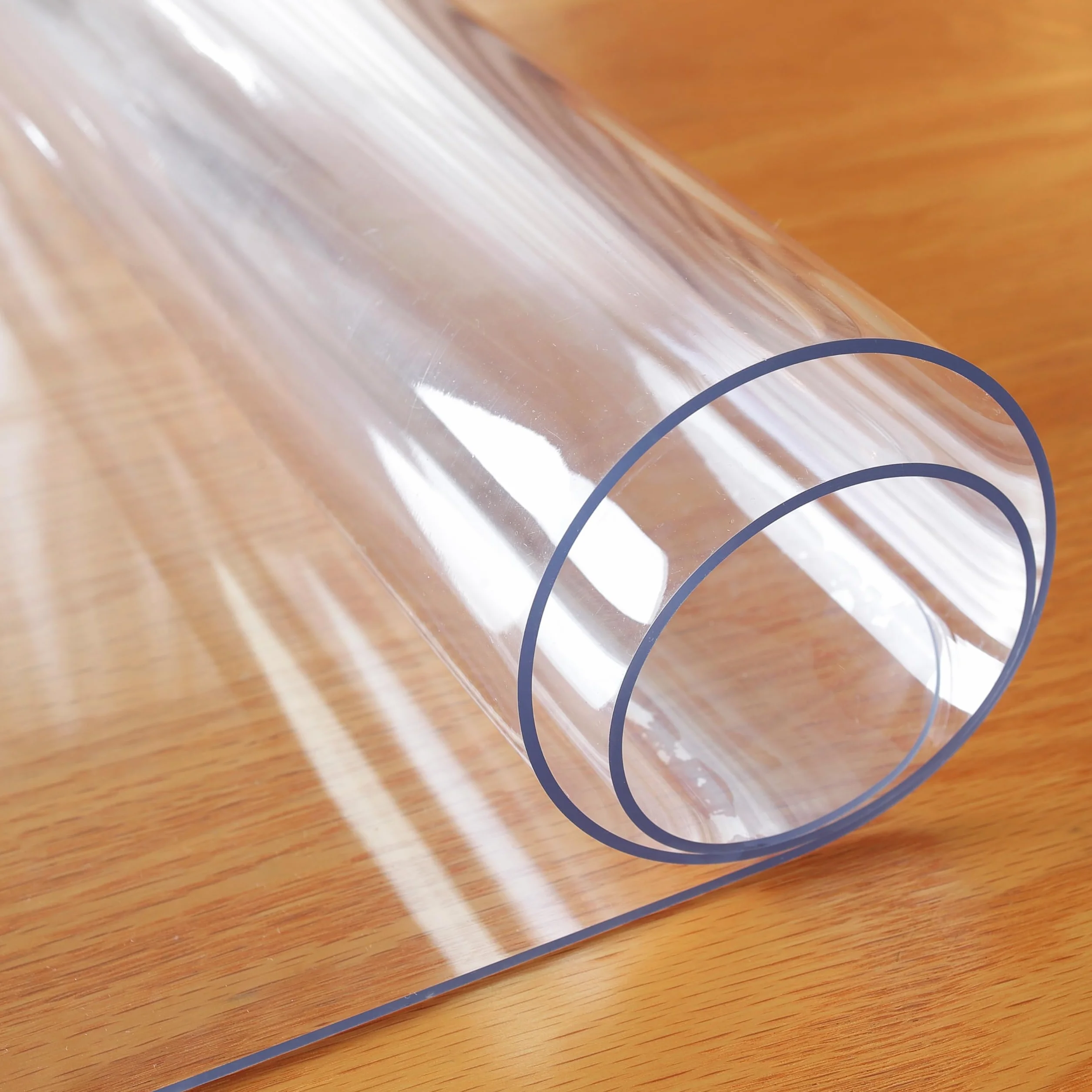 OstepDecor Protector Mesa Transparente 90 x 90 cm,1.5mm Protector Escritorio & Alfombrilla Escritorio, Mantel Transparente Mesa Rectangular, Anti-Deslizante, Impermeable, Resistente al Calor