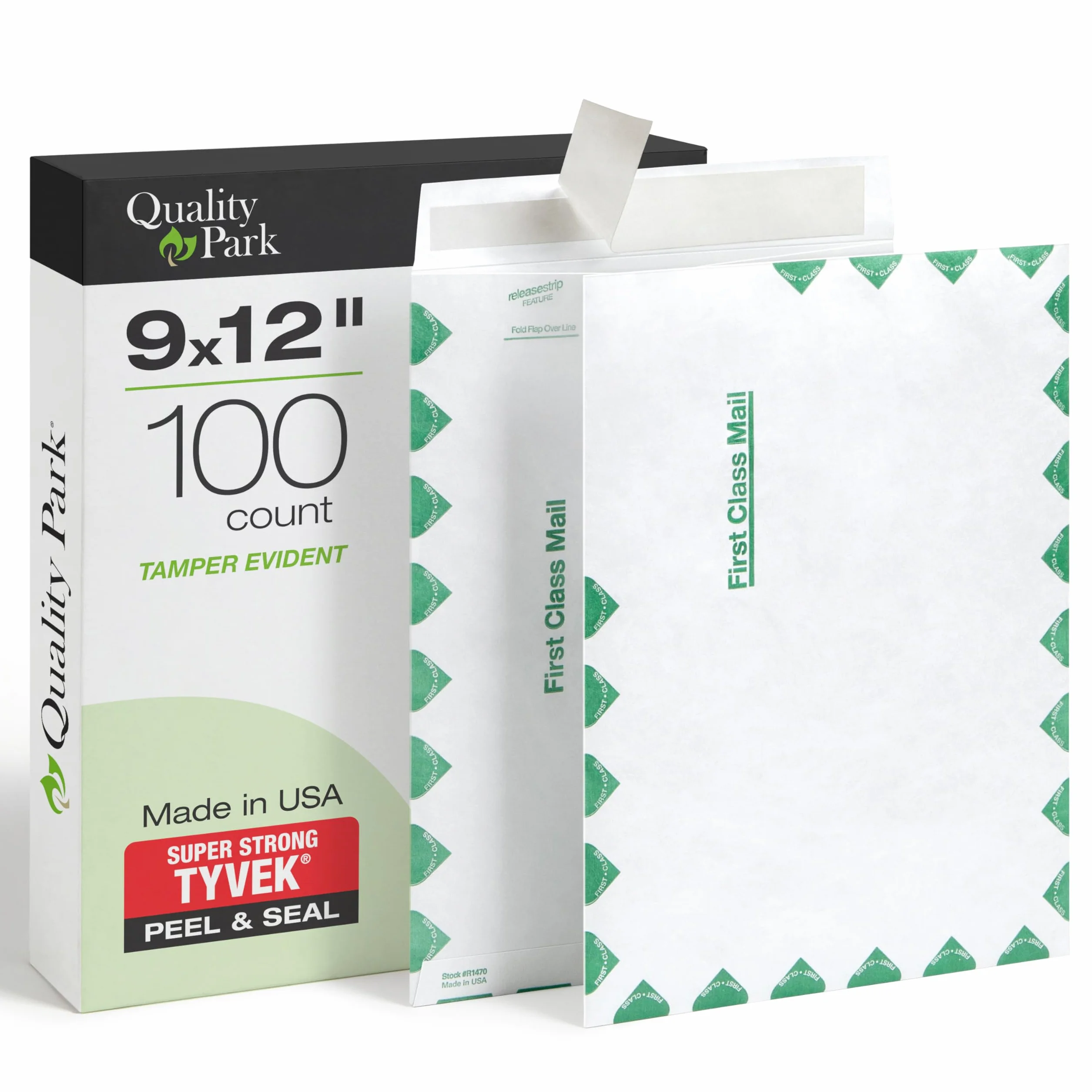 Survivor R1470 Tyvek USPS First Class Mailer, 9 x 12, blanco (caja de 100)