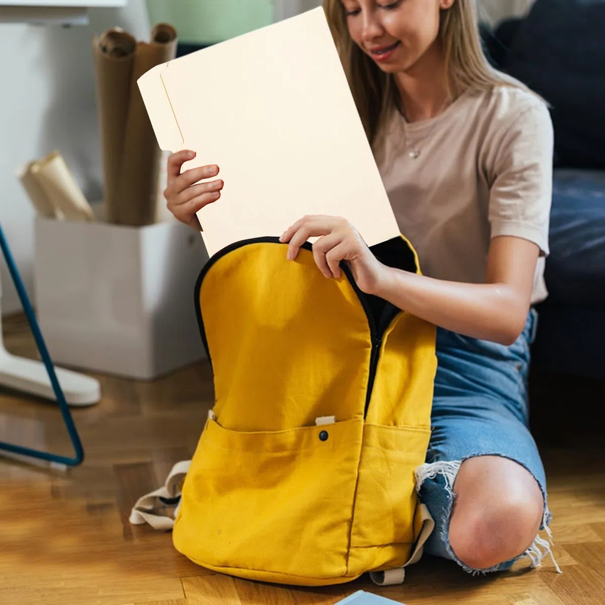 Carpeta De Documentos Organizador Para Archivo De Facturas Del Hogar Y | Carpetas De Papel Con Pestañas 1/3 Organización De Material Escolar, Oficina En Casa, Escuela, Aula