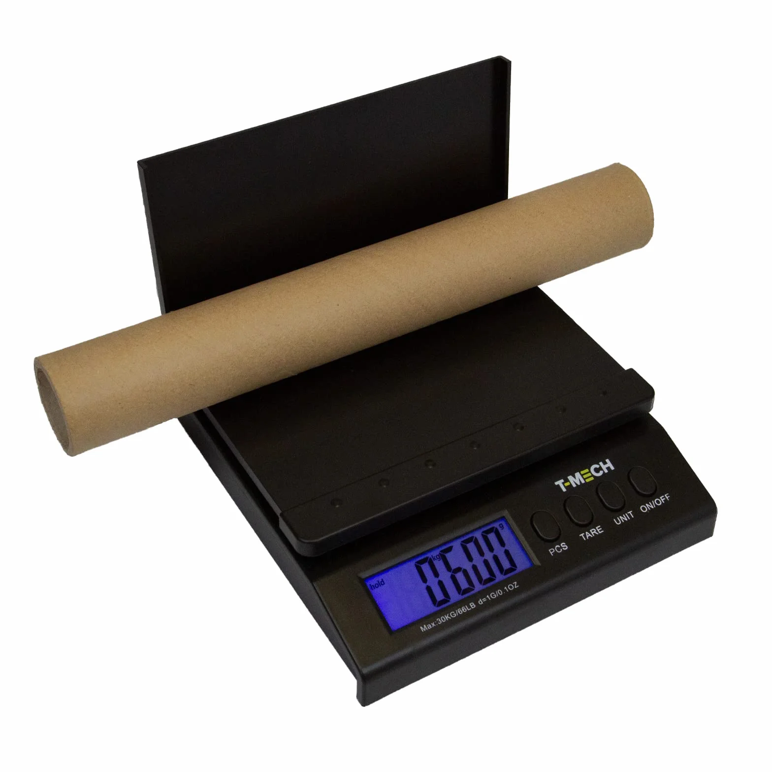 Balanza Postal Digital Electrónica de 30kg Báscula de Precisión (peso en gramos, kilos, onzas, libras) Pesar Paquetes de Envío,Cartas,Cajas+Correos,Paqueteria, Pantalla LCD+Pilas AA+Adaptador GRATIS