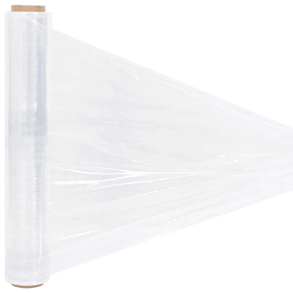 Film elástico transparente 20 μm 50 cm x 150 m 2 unidades PE material de embalaje para embalaje, protección y transporte de cartón, caja y mudanza