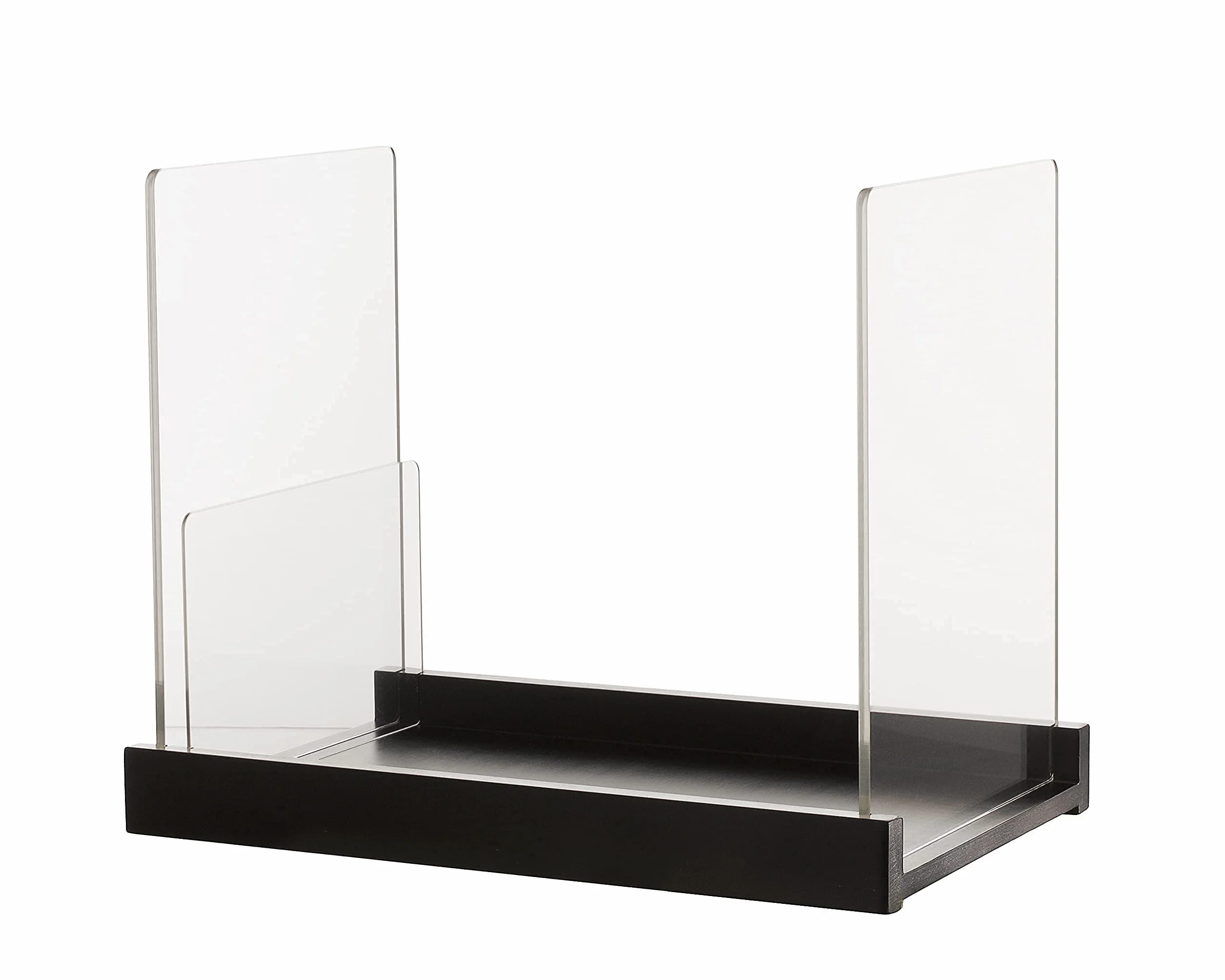 Soporte de almacenamiento para cómics, vitrina para coleccionistas, caja de cómics de madera y acrílico pendiente de patente, contenedor y organizador, almacena hasta 150 problemas, 14.5 x 8 pulgadas