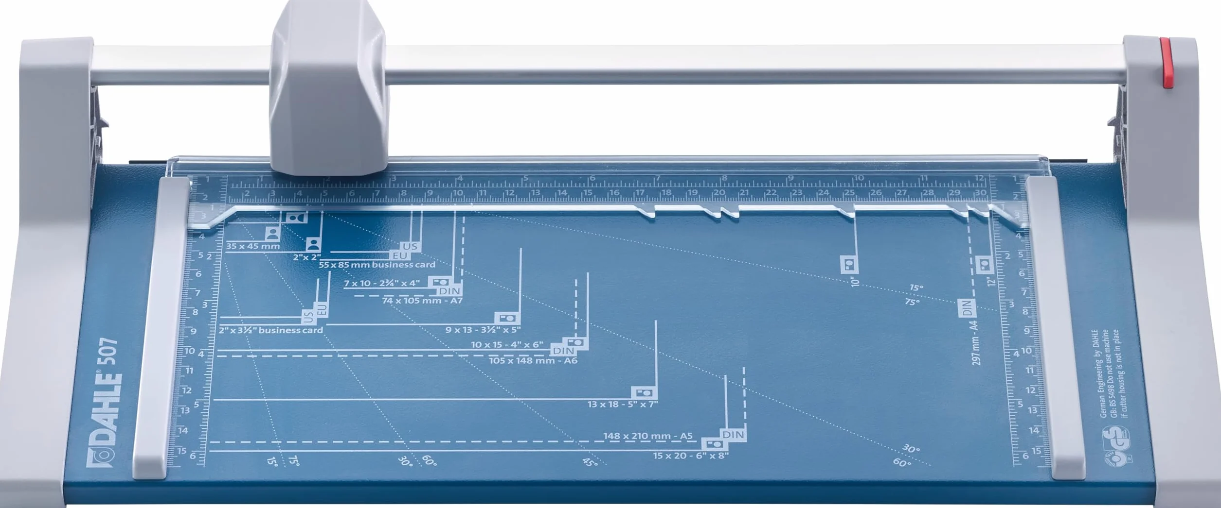 Dahle 507 Craft Creative DIN A4 autoafilable guillotina cortadora de papel con presión automática, azul