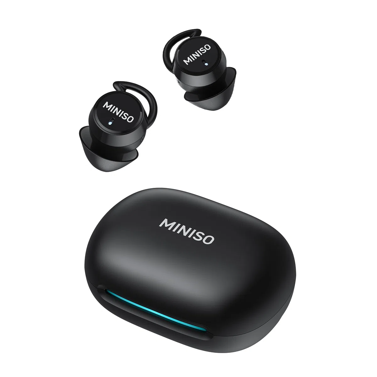 MINISO MS217 Auriculares para Dormir, Auriculares Traductor en Tiempo Real | 165 idiomas con APP, Cancelación de Ruido, Bluetooth 6.0 & 48h Autonomía, Almohadillas Suaves para Viajes, Trabajo y Dormir