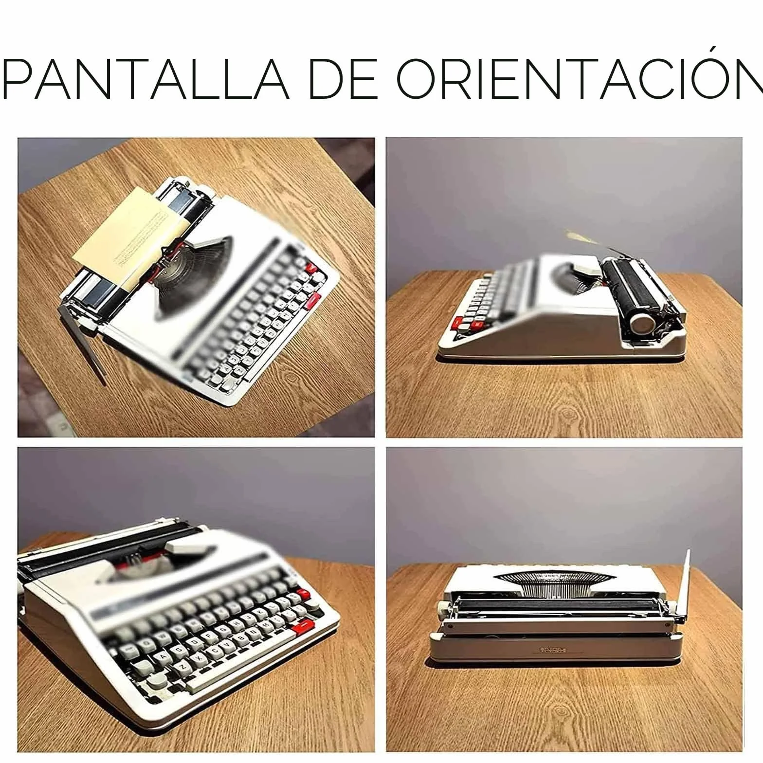 Máquina de Escribir Vintage para el Flujo nostálgico, máquina de Escribir Manual a la Antigua Retro máquina de Escribir portátil Tradicional
