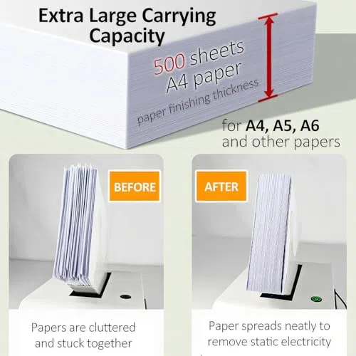 Máquina clasificadora automática de papel, tecnología de soplado y agitación de alta velocidad, alinea documentos en segundos, ideal para oficinas que manejan archivos, facturas y documentos