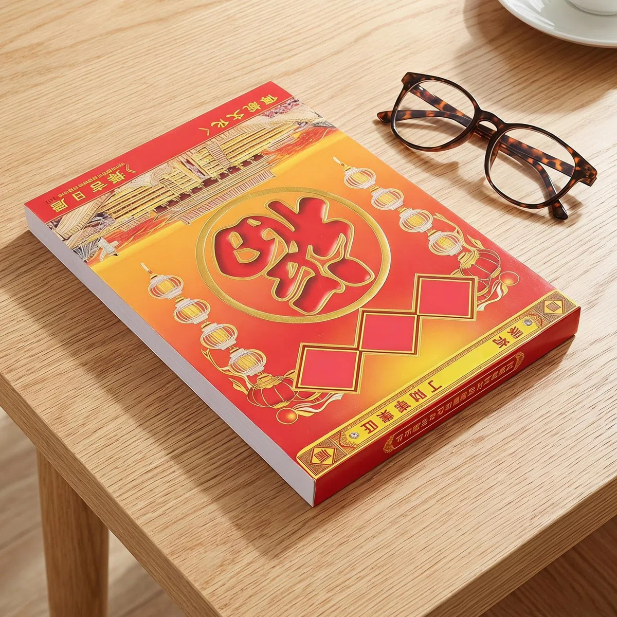 SHINEOFI Calendario de Pared Tradicional Chino Lunar 2027, Desprendible, con Hojas Desprendibles, Planificador Diario Feng Shui para El Hogar, La Oficina Y La Escuela - 13,78 X 10,2 Pulgadas