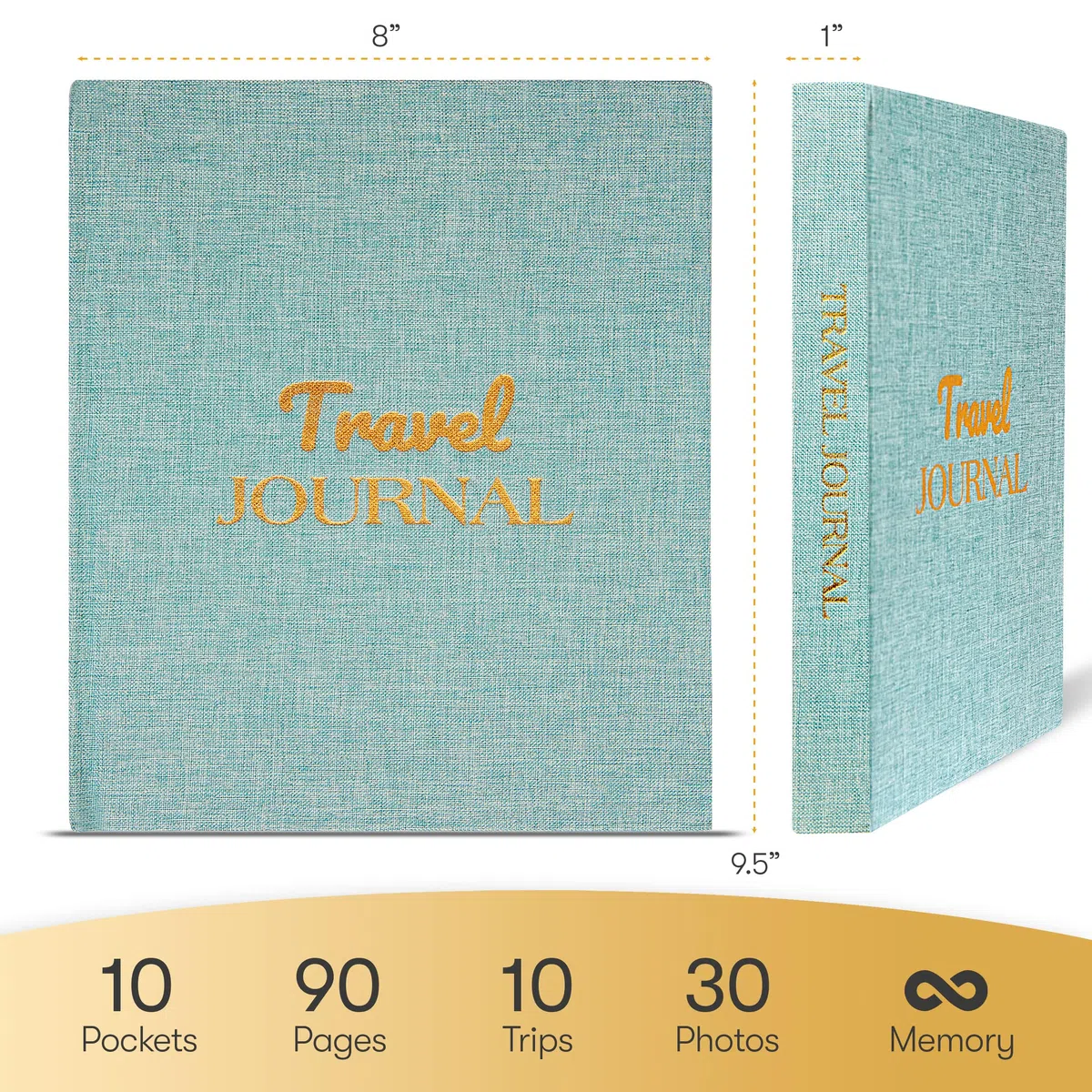 Diario de viaje y cuaderno de viajeros para grabar viajes y recuerdos. Diario de viaje para mujeres y hombres. Regalos de viaje para almas aventureras con bolsillos de recuerdo