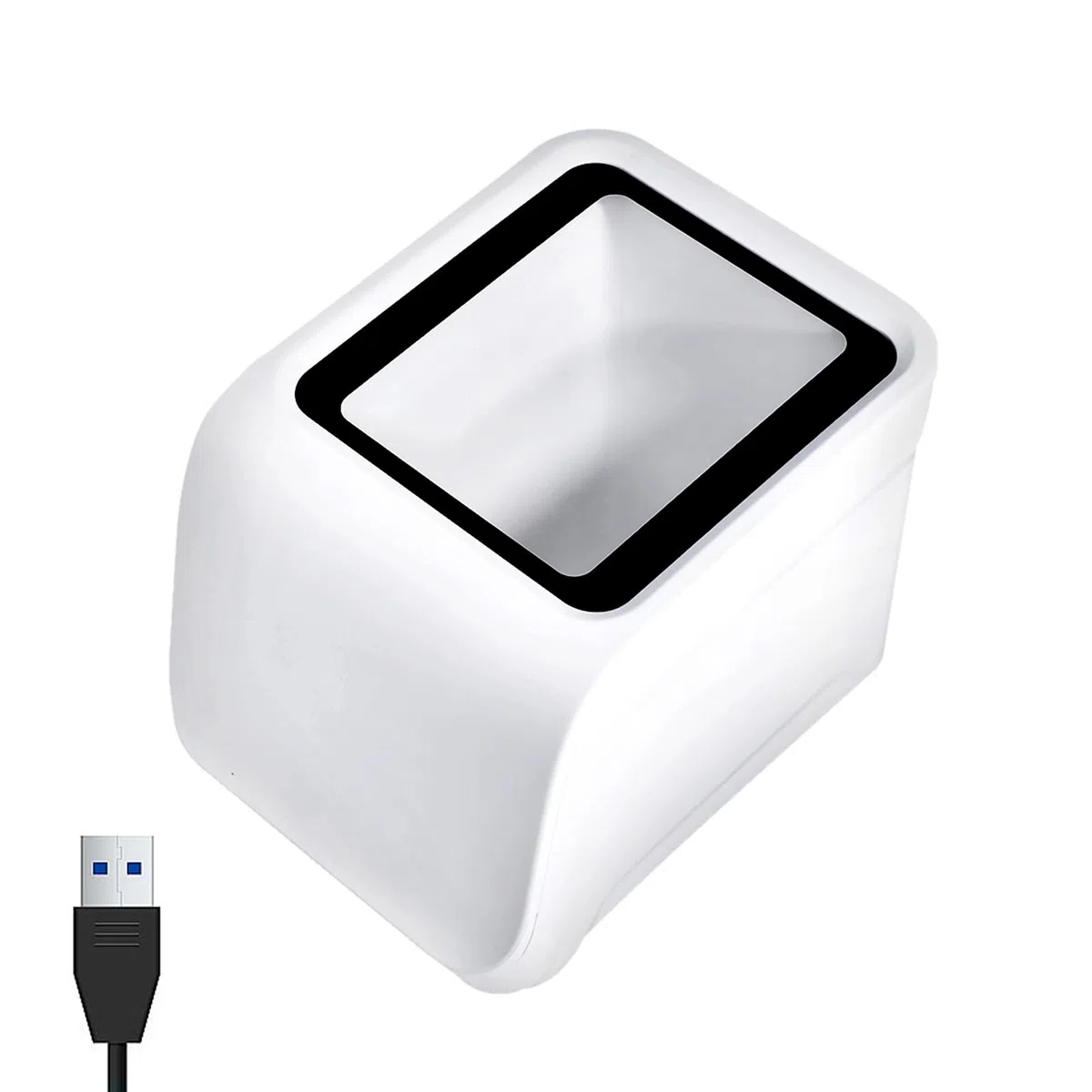 Docooler QR Escáner de Código de Barras de Escritorio Móvil Con Sensor Automático USB - Lector de Códigos de Pago Para Supermercado, Tienda Minorista