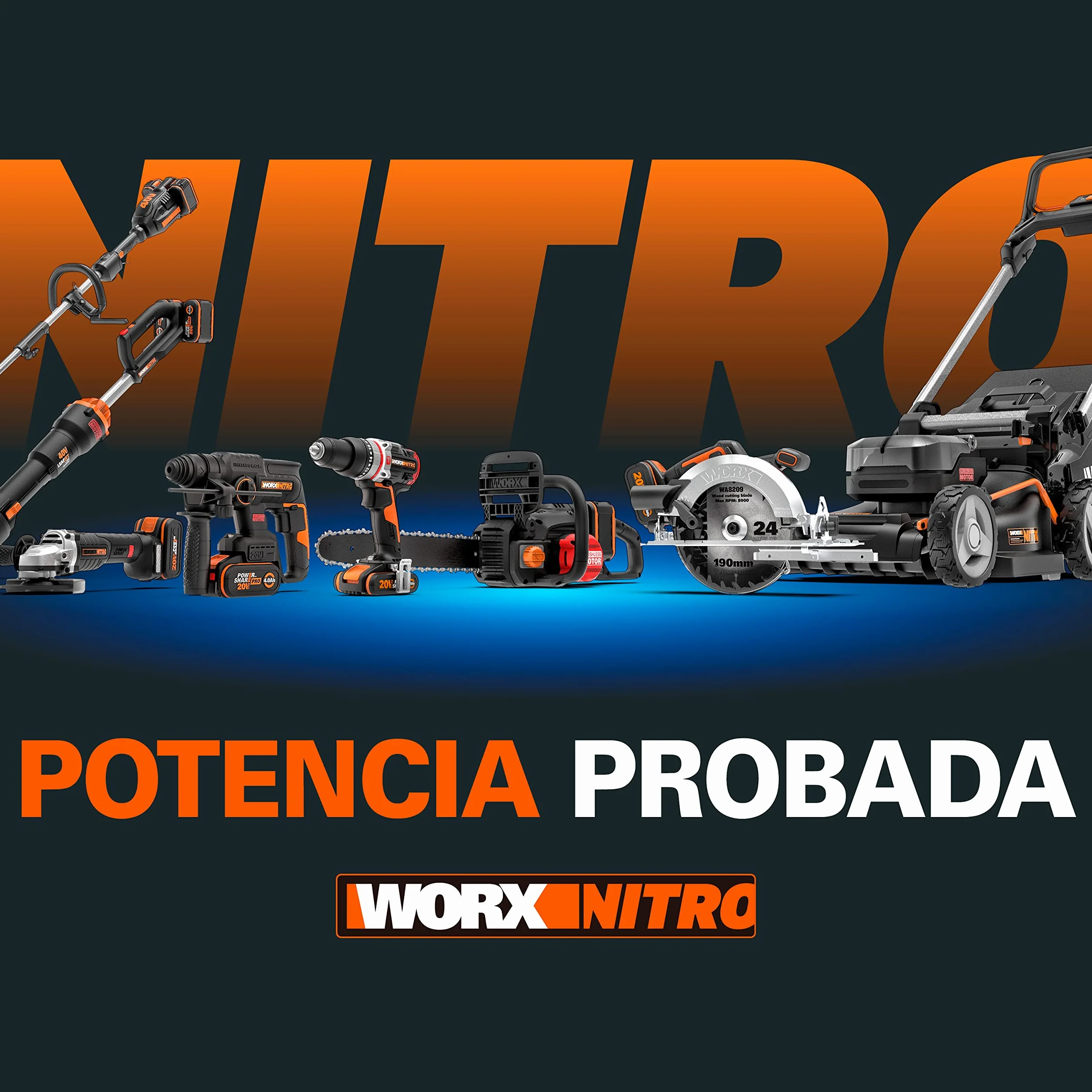 WORX WX844 Nitro – Grapadora eléctrica inalámbrica 20 V – 2 Ah – Dispara hasta 80 grapas por minuto – Desbloqueo sin herramientas – (incluye batería y cargador| 200 grapas 18 GA| gancho de cinturón)