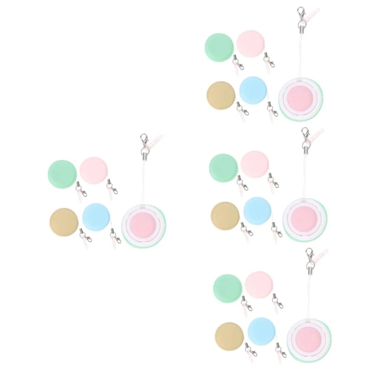 Didiseaon 20 Piezas Limpiaparabrisas Llavero Limpiador De Pantalla Limpiadores De Pantalla Macaron Encanto Llavero Macarrón Toallitas De Pantalla Paño De Limpieza Pp+silicona Computadora