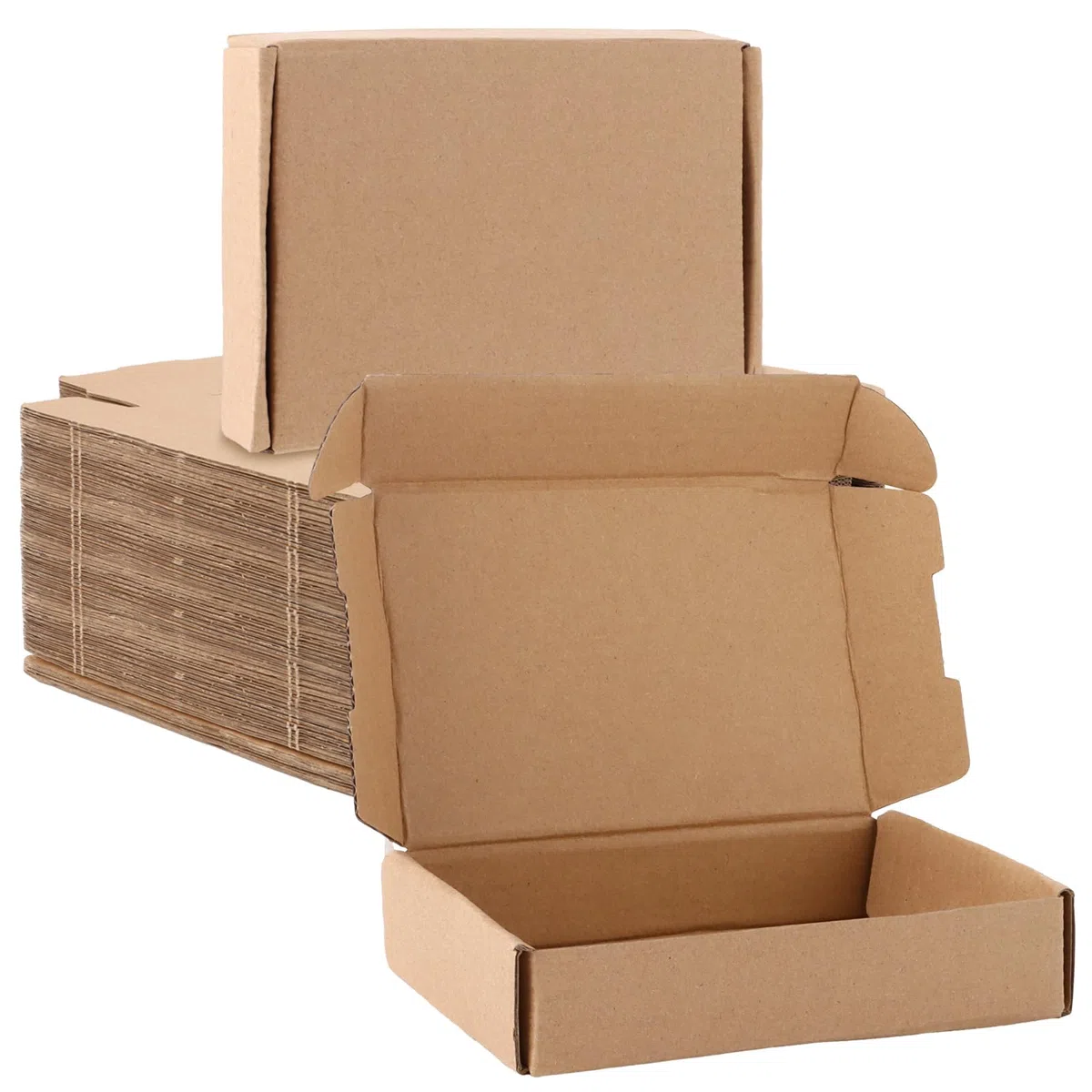 50 cajas de cartón para envío, pequeñas, 14 x 9 x 3 cm, cartón ondulado, para envío, embalaje, artesanía, regalos