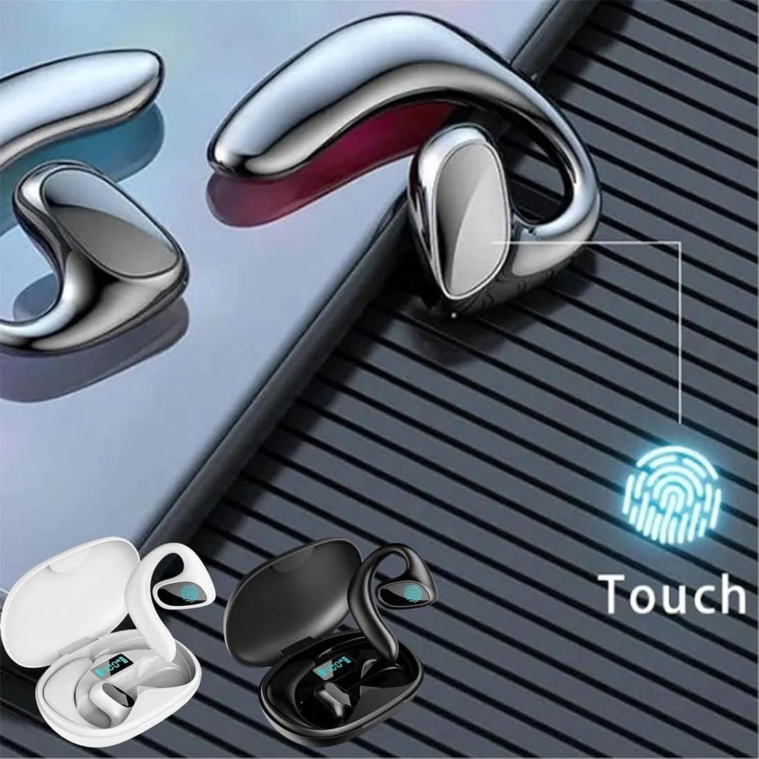 Meacode traductor, Meacode AI translation earbuds, auriculares traductor en tiempo real, 144 idiomas, traducción simultánea, función sin conexión, ideales para viajes, negocios y estudios (Negro)