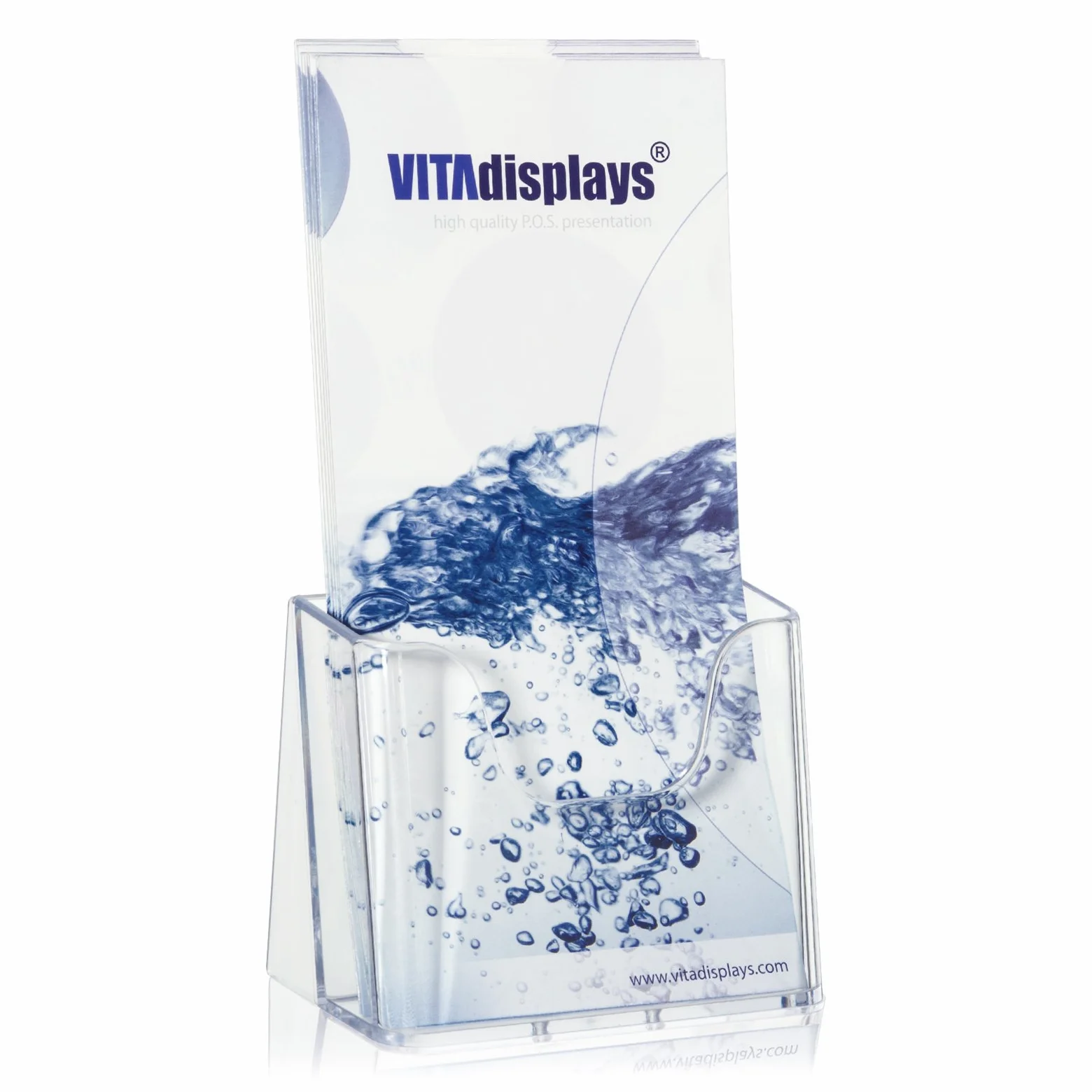 VITAdisplays NE-104 Expositor para folletos transparente 10 unidades