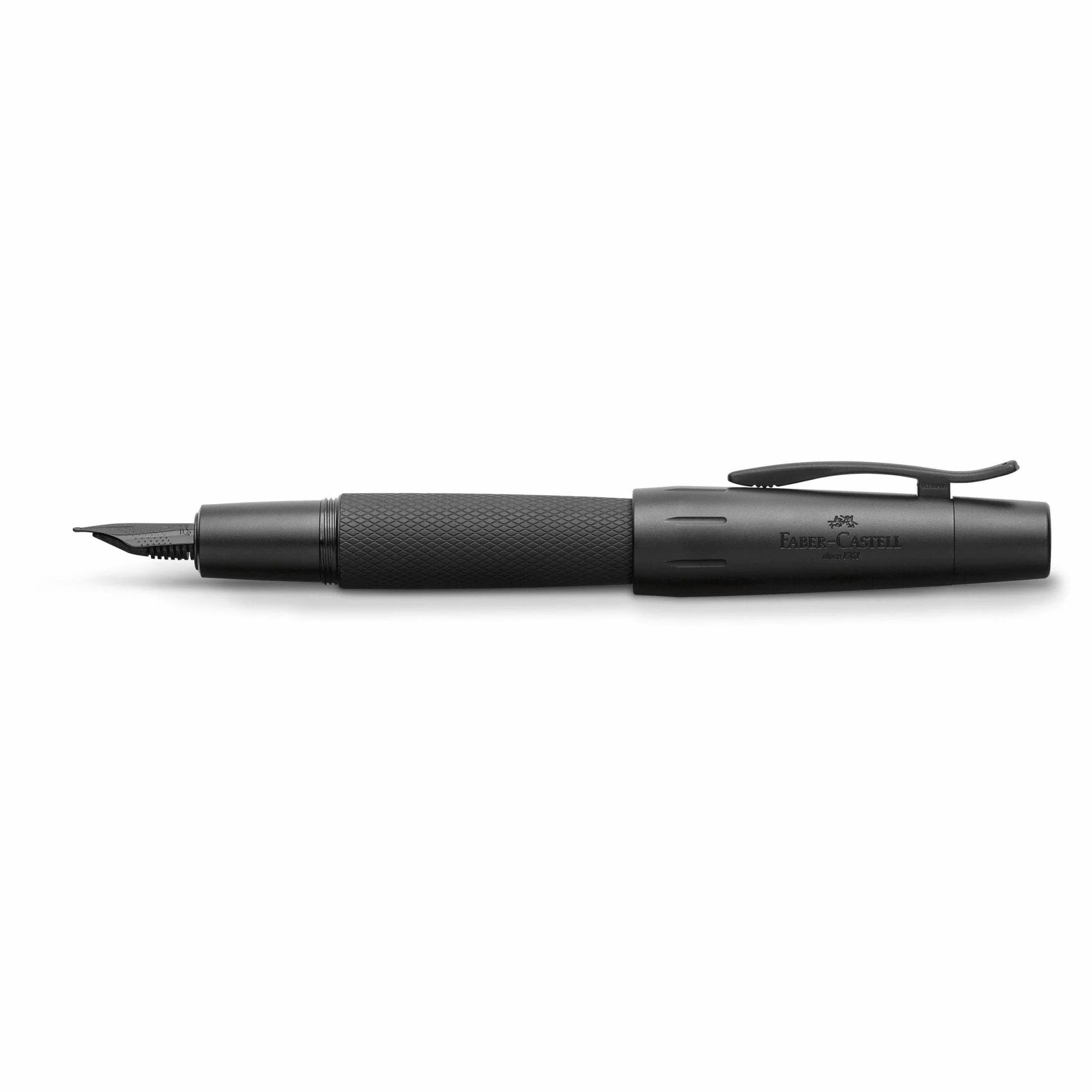 FABER-CASTELL - Pluma estilográfica e-motion Pure Black, plumín EF