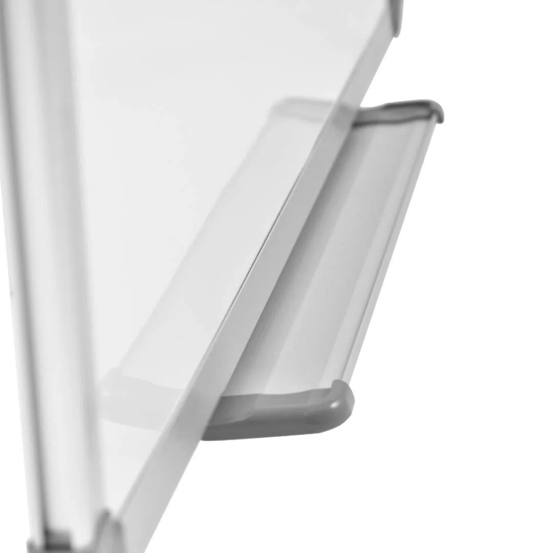Danieli Store - Pizarra Blanca Magnética con Bandeja para Rotuladores 150x100 cm - Pizarra para Pared con Marco de Aluminio con Panel Escribible a Seco y Borrable. Ideal para Oficinas y Escuelas