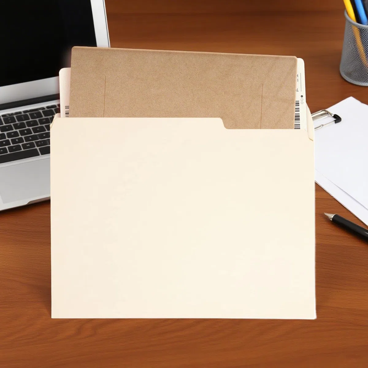 Carpetas Para Documentos Organizador Documental Para Archivado De Facturas, | Carpetas Tamaño Carta Con Pestañas Recortadas A 1/3 Organización De Materiales Aula Y