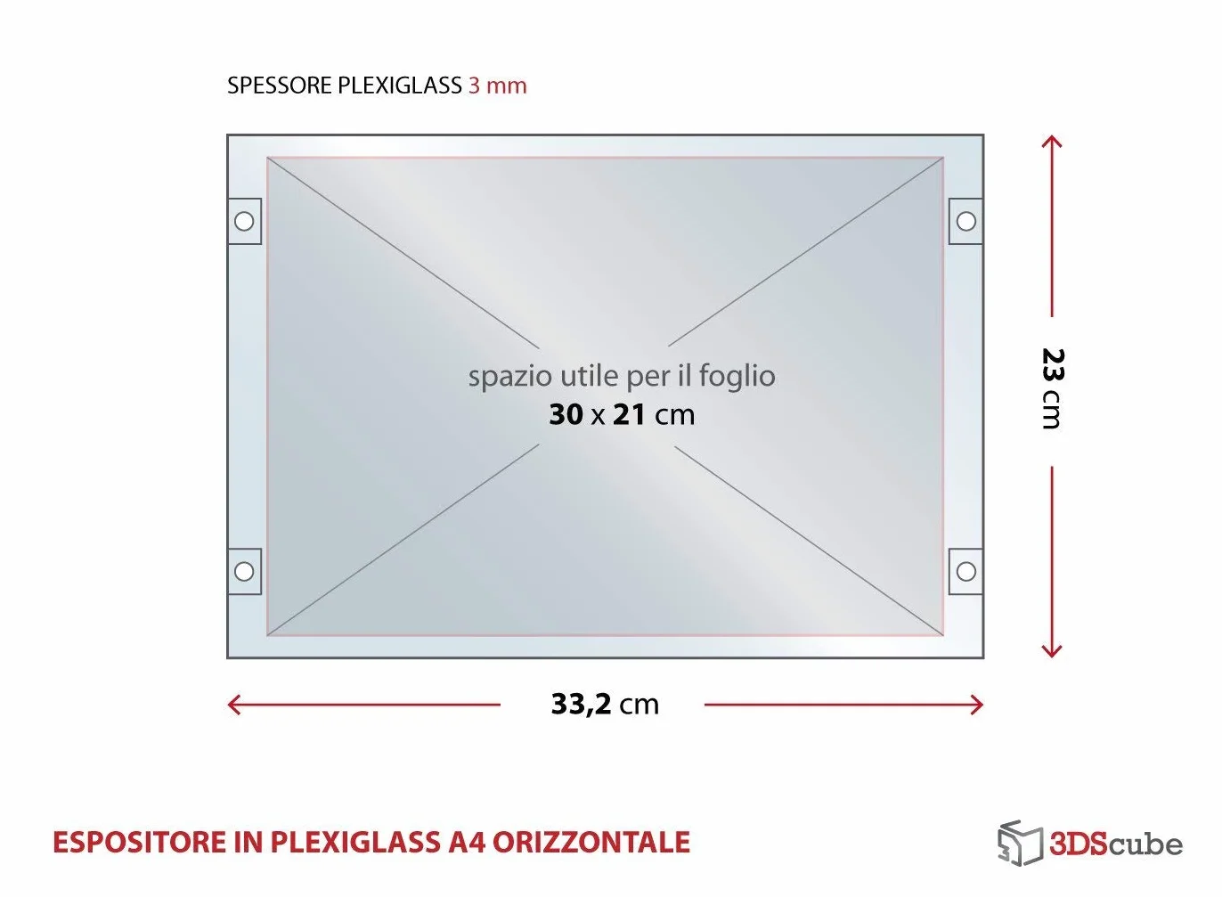 Carpeta de metacrilato de pared A4 con bolsillo abatible, soporte para alertas y folletos, 30 x 21 cm, 2 unidades