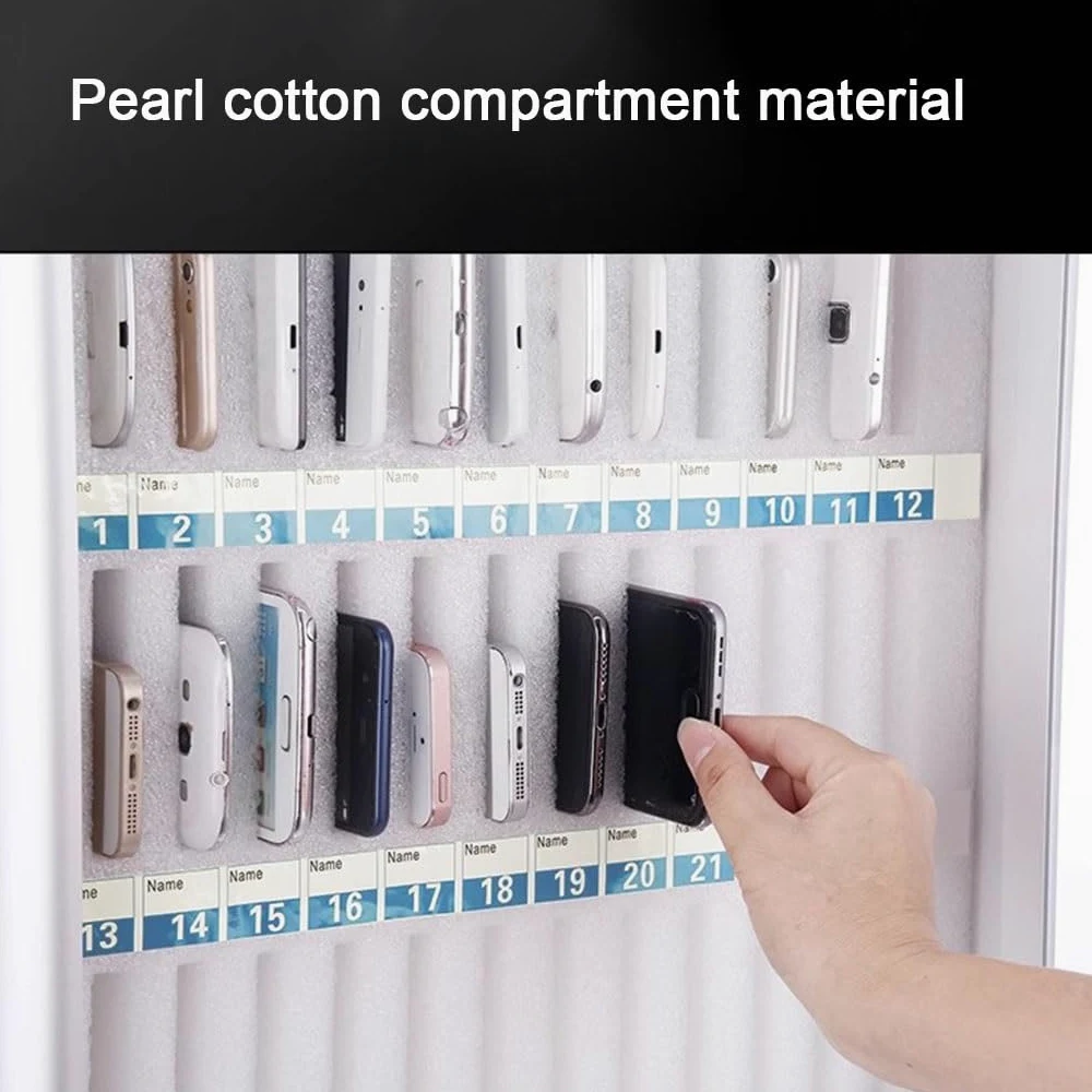 HOMEle - Armario para teléfono con cerradura combinada, casillero seguro para el aula, la oficina y el uso de exámenes, nize and protect dispositivos (60)