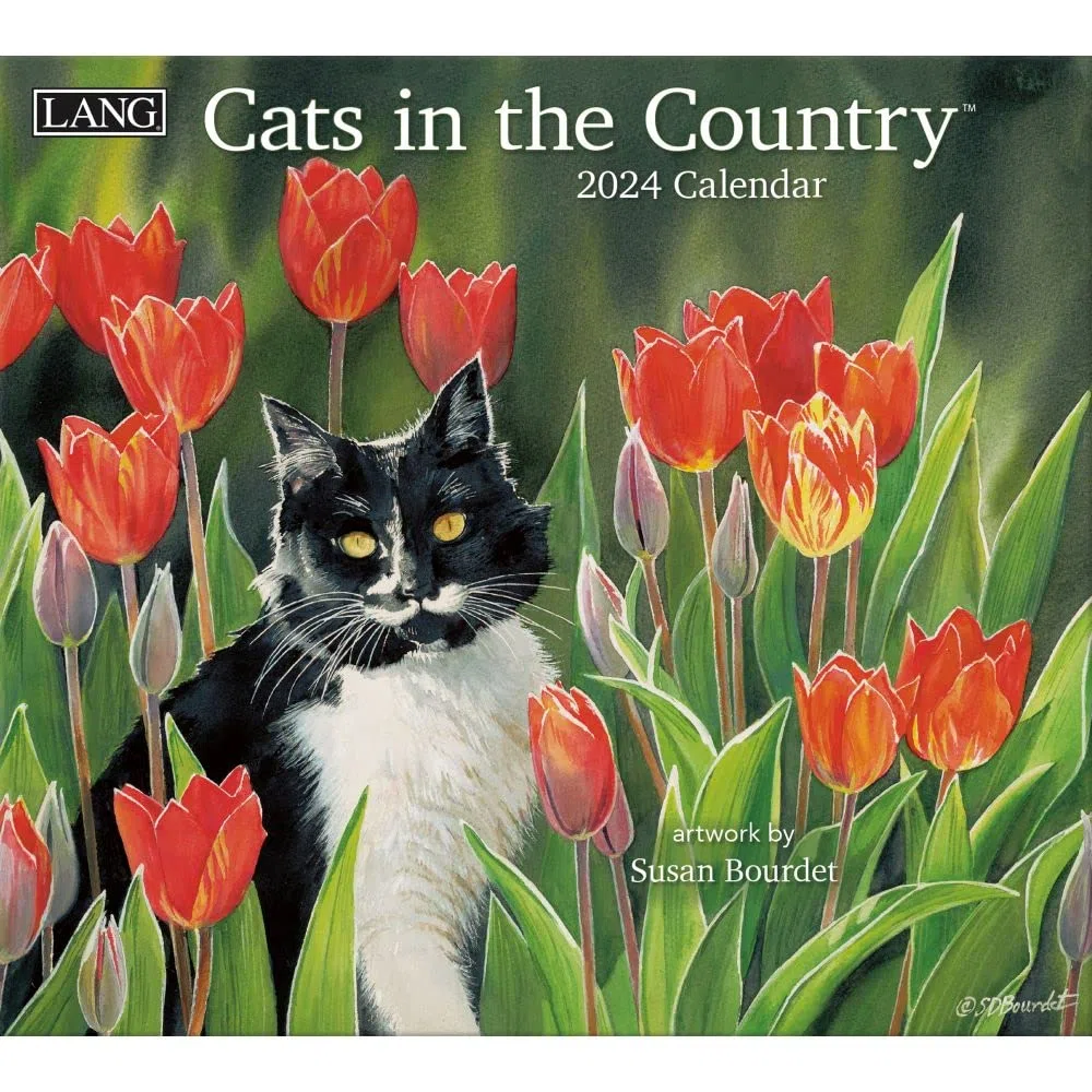 LANG Calendario de pared 2024 Cats In The Country (24991001899)
