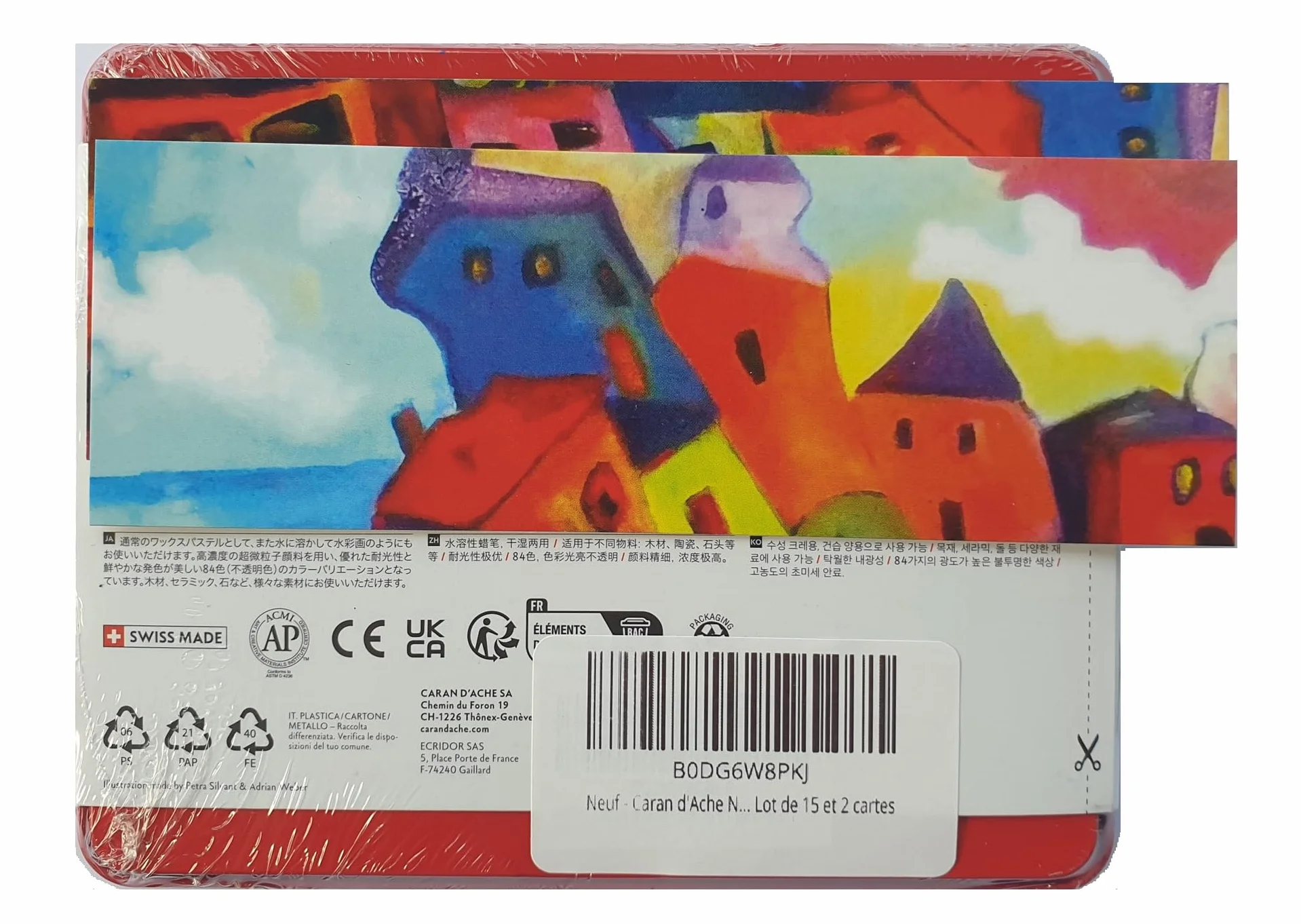 Caran d'Ache Neocolor II Lápices de cera acuarelables Lote de 15