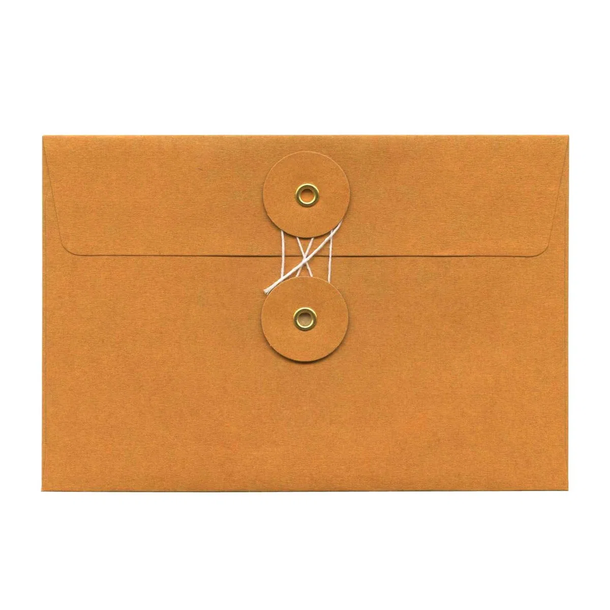 Midori 85673006 Sobres de papel kraft, M, cordón horizontal, naranja, 8 hojas