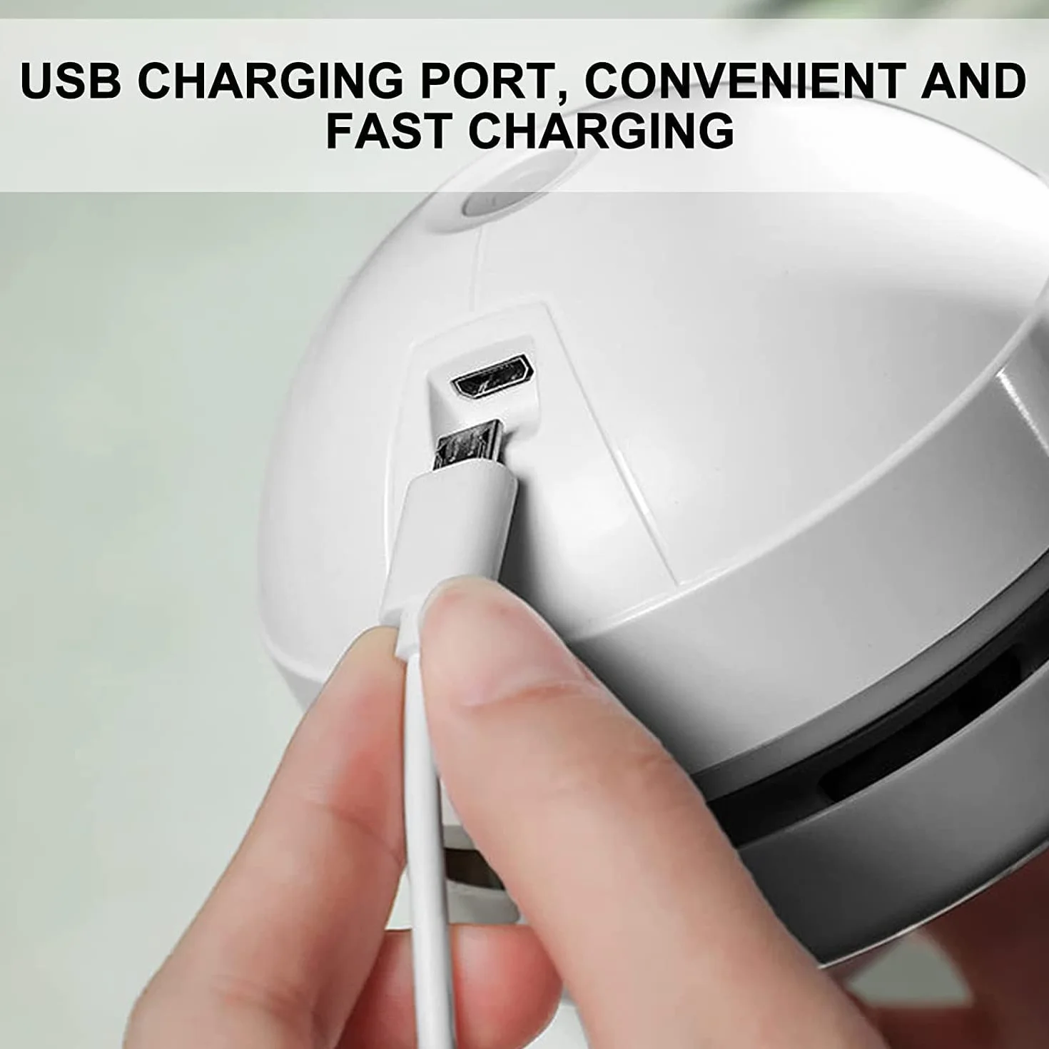 Molbory Aspirador portátil inalámbrico mini aspirador de mesa de alta potencia de succión limpiador de polvo con 120 minutos de tiempo de funcionamiento, recargable por USB para escritorio, escuela,