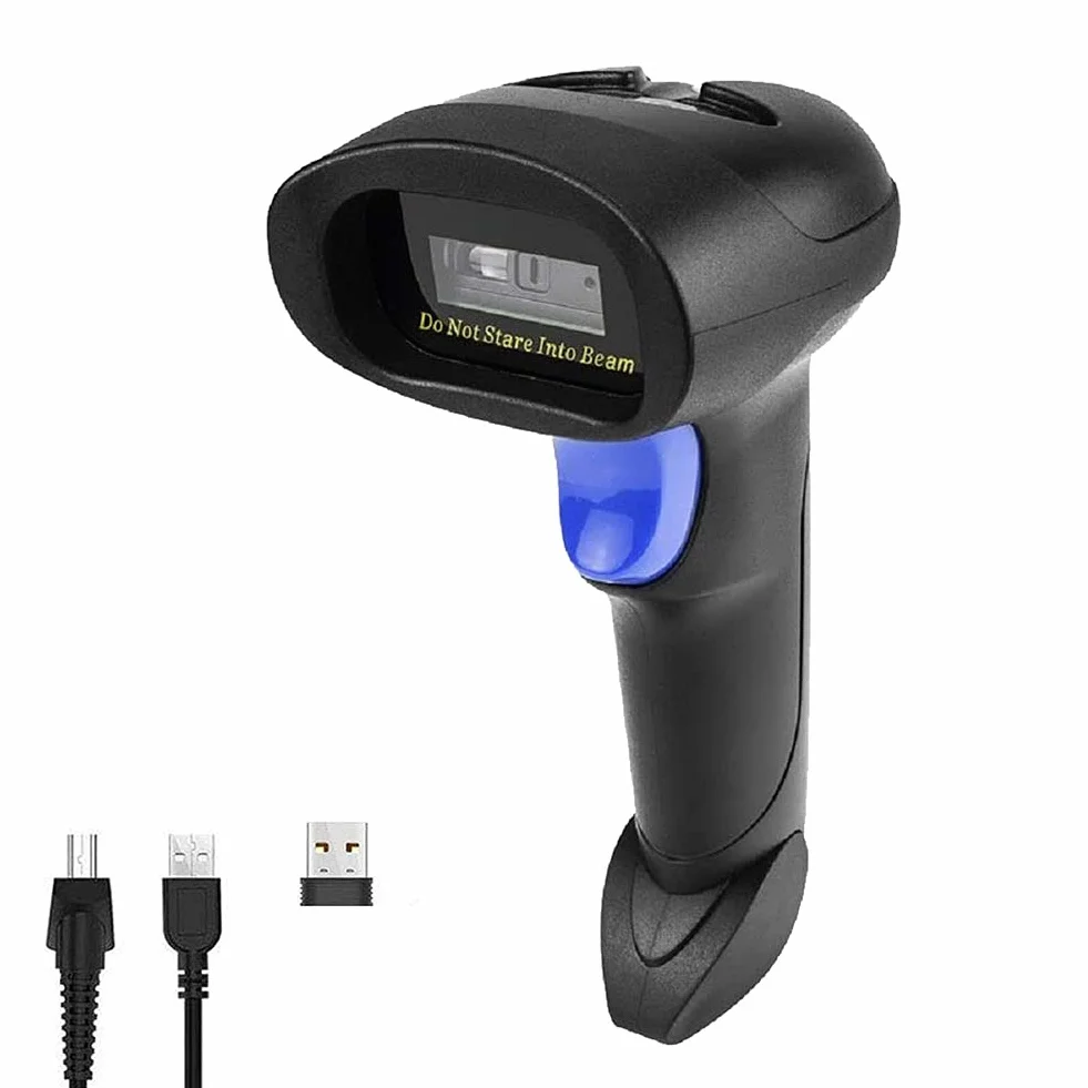 NetumScan - Lector de códigos de Barras CCD inalámbrico. Lector USB automático de códigos de Barras Compatible con PC, Mac, Windows, portátiles y NSL6