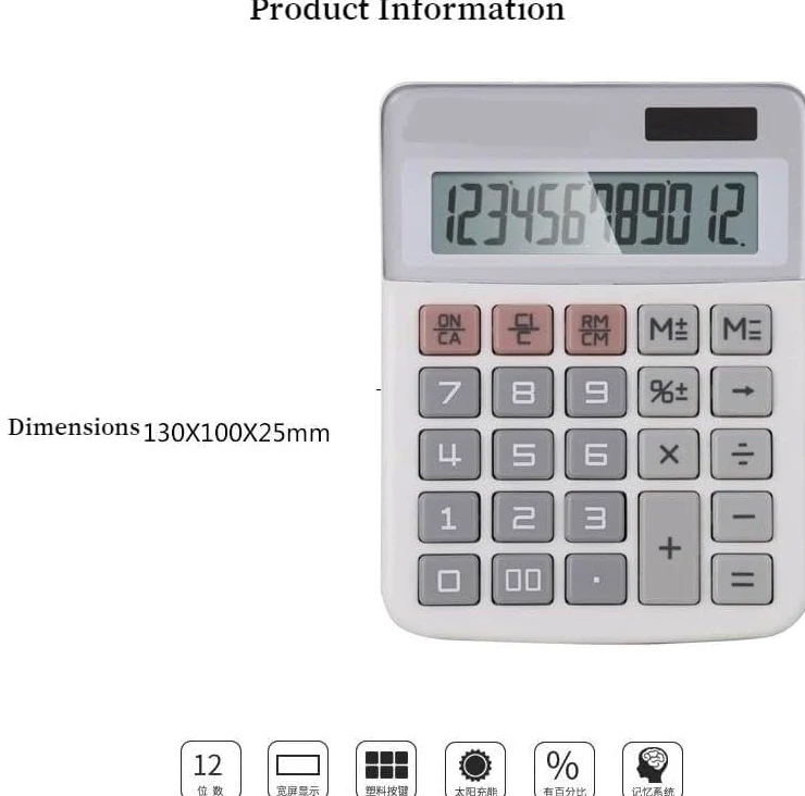 calculadora, Calculadora De Oficina Computadora Escritorio Negocios Financieros Portátil Y Duradera