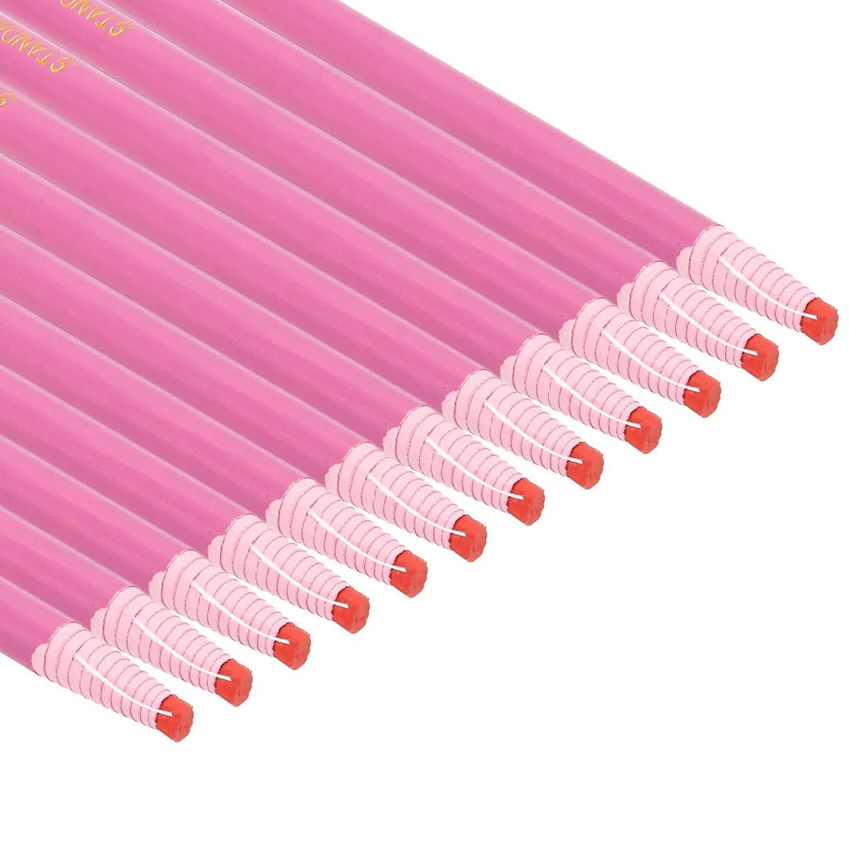 PATIKIL Rotuladores de Cera Peel-Off para China, 24 Piezas Lápices de Cera para Madera para Vidrio, Prendas de Vestir, Dibujo de Películas, Papel, Vinilo, Metal, Rosa