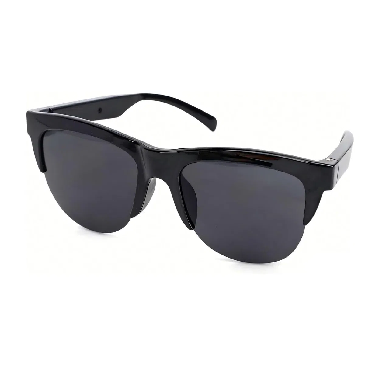 Genérico Gafas Inteligentes de Sol Bluetooth con IA y Traducción de Voz,Smart Glasses Audio para Llamadas y Música, Micrófono Antirruido para Bici y Running, Compatibles con iOS y Android - Negro
